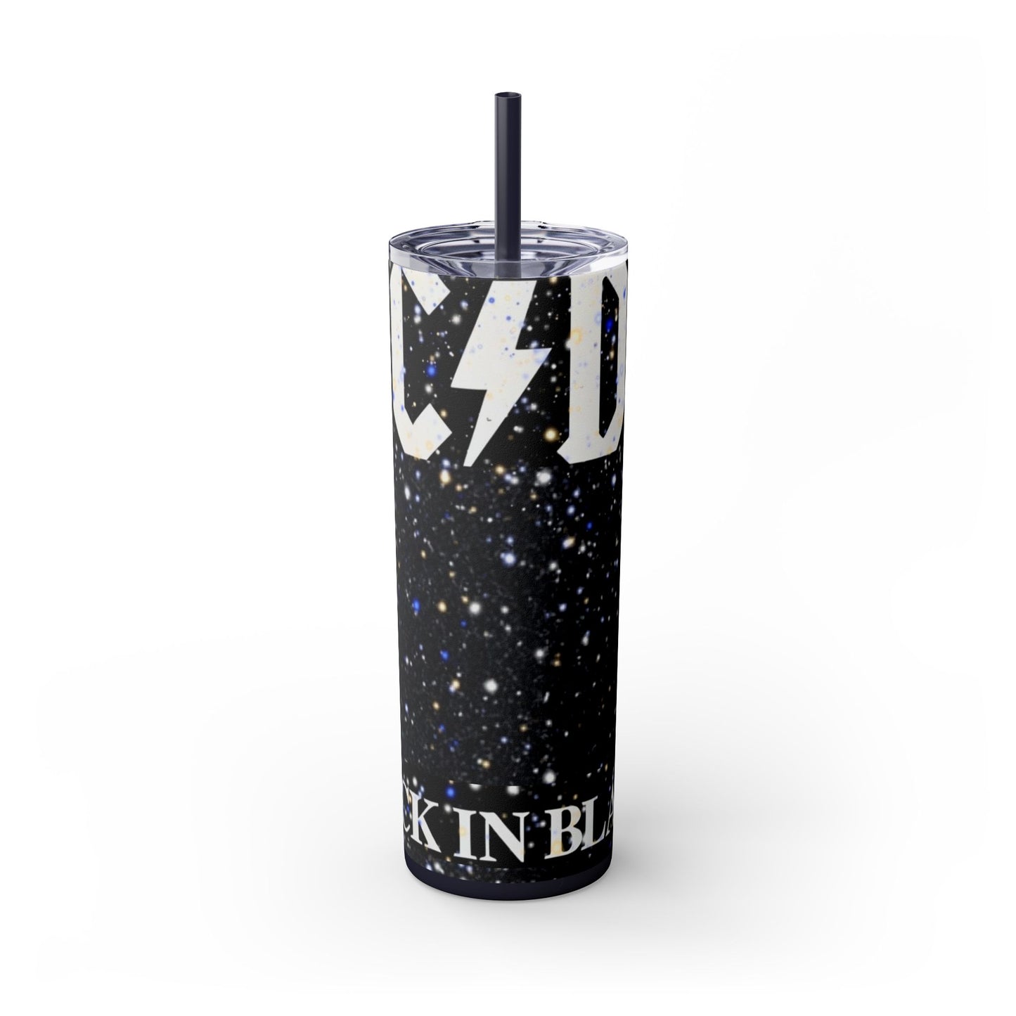 ACDC BLACKNBLACK Tumbler with Straw, 20oz - Rock n Royalty Designs