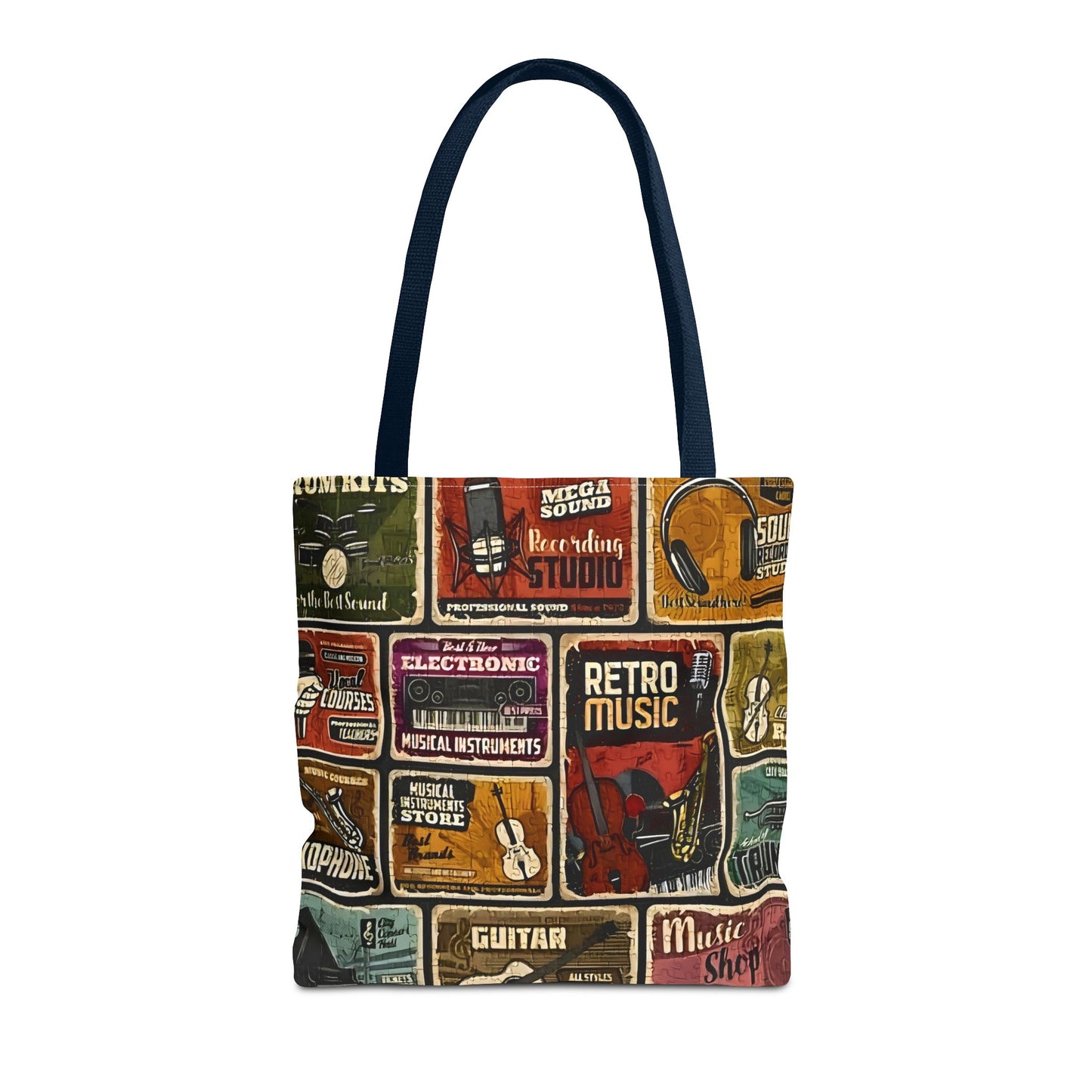 Retro Music - Tote Bag (AOP) - Rock n Royalty Designs