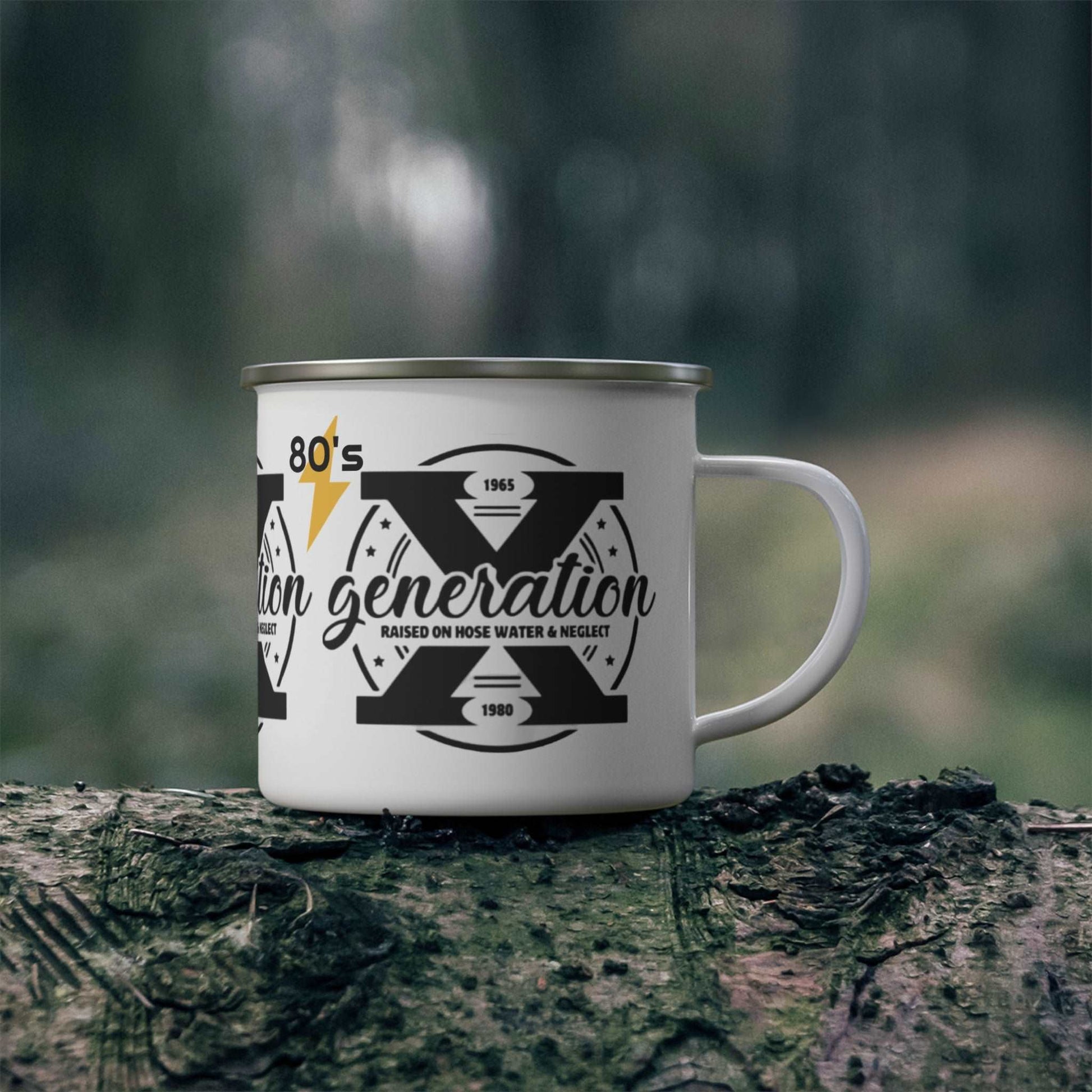 80s Generation X - Enamel Camping Mug - Rock n Royalty Designs