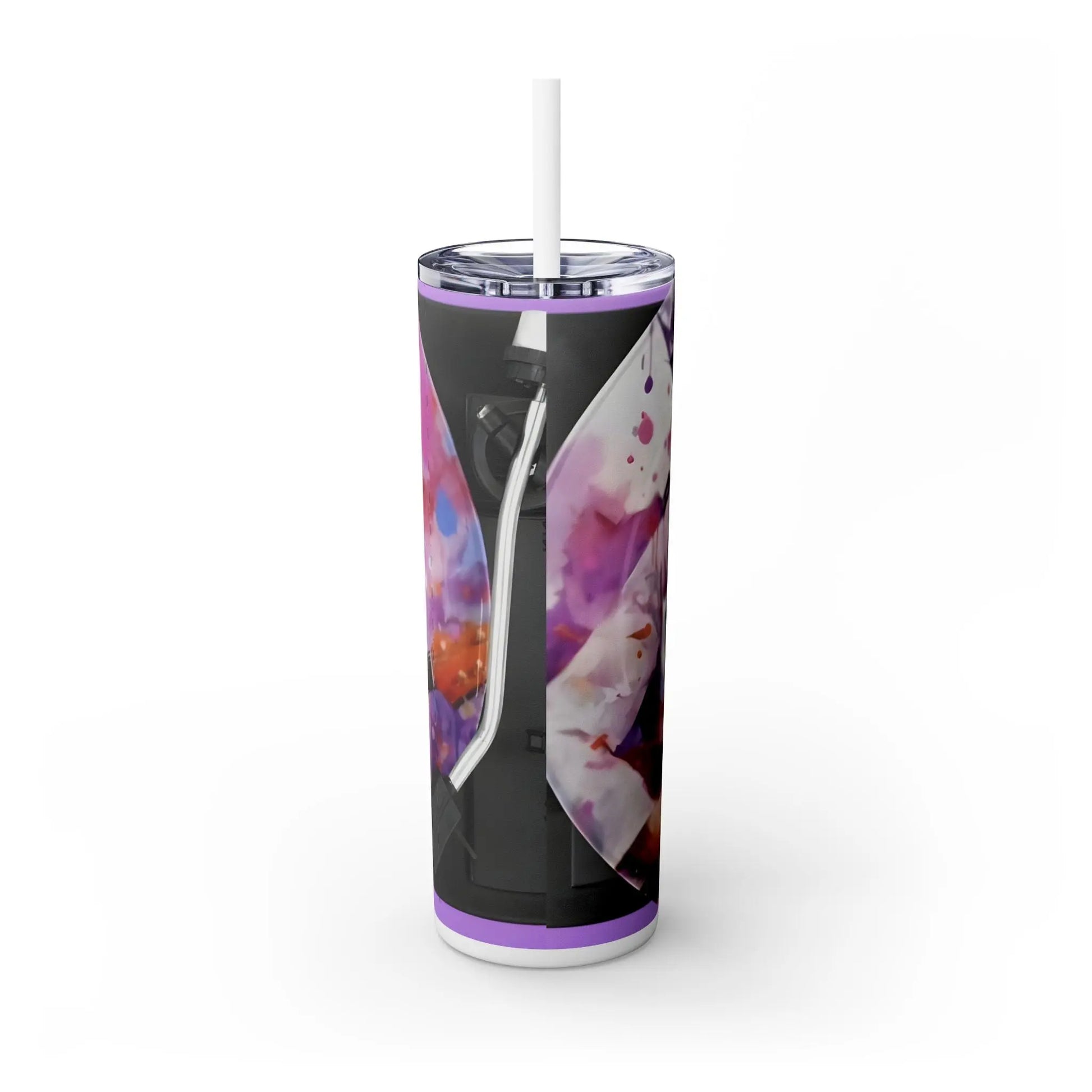 Music- Prince - Record & Label - Skinny Tumbler with Straw, 20oz - Rock n Royalty Designs