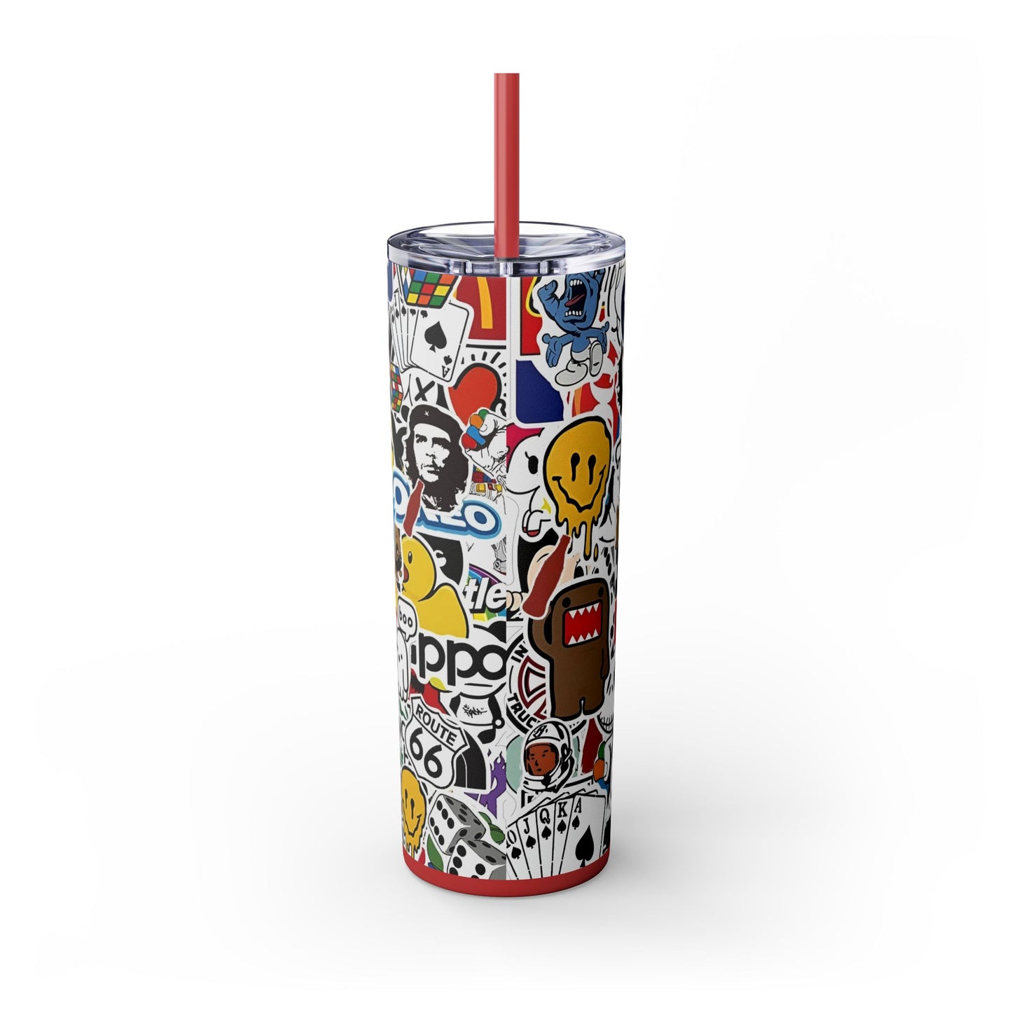 Skinny Tumbler with Straw, 20oz - Rock n Royalty Designs