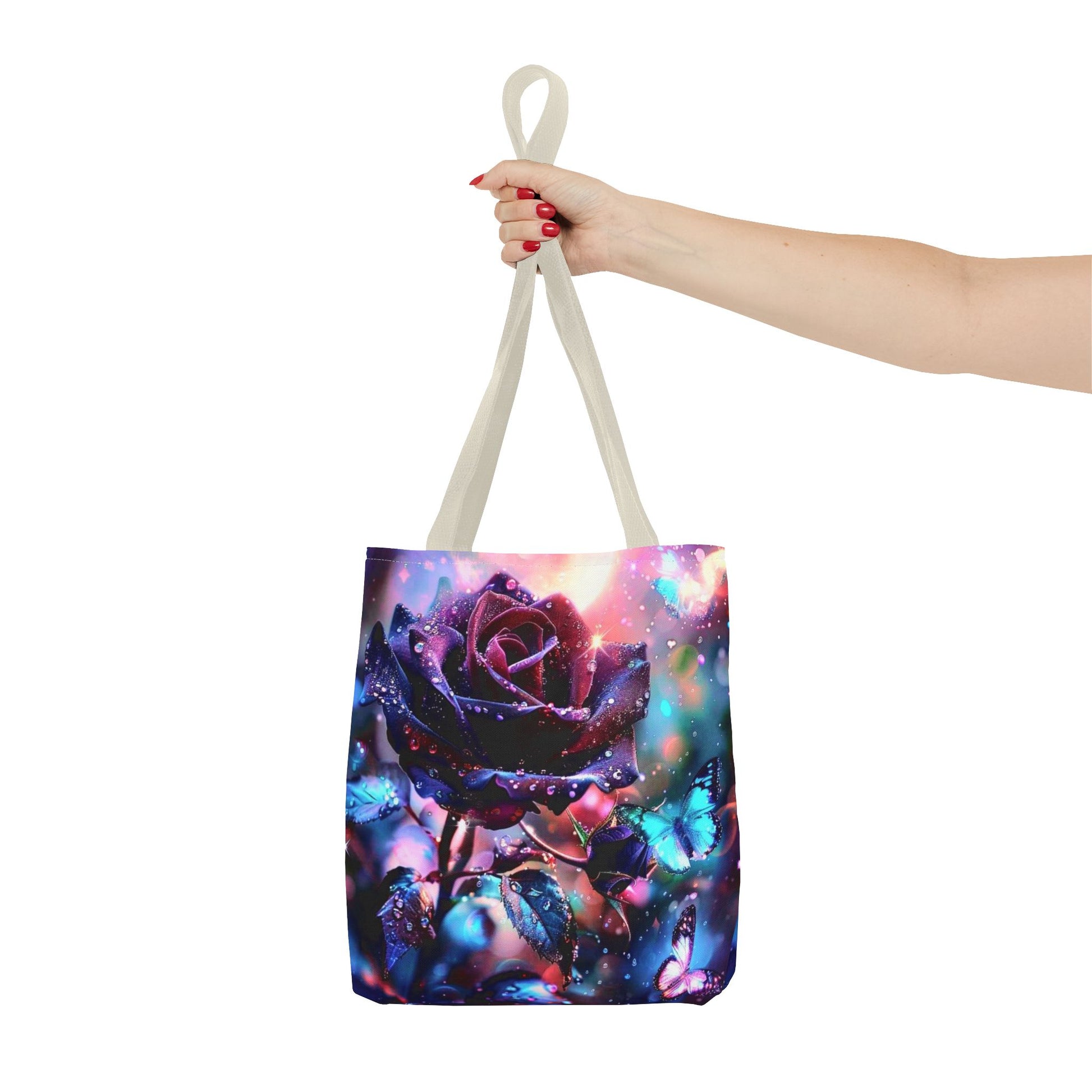 THREE BRIGHT FLOWER DESIGNS - Tote Bag (AOP) - Rock n Royalty Designs