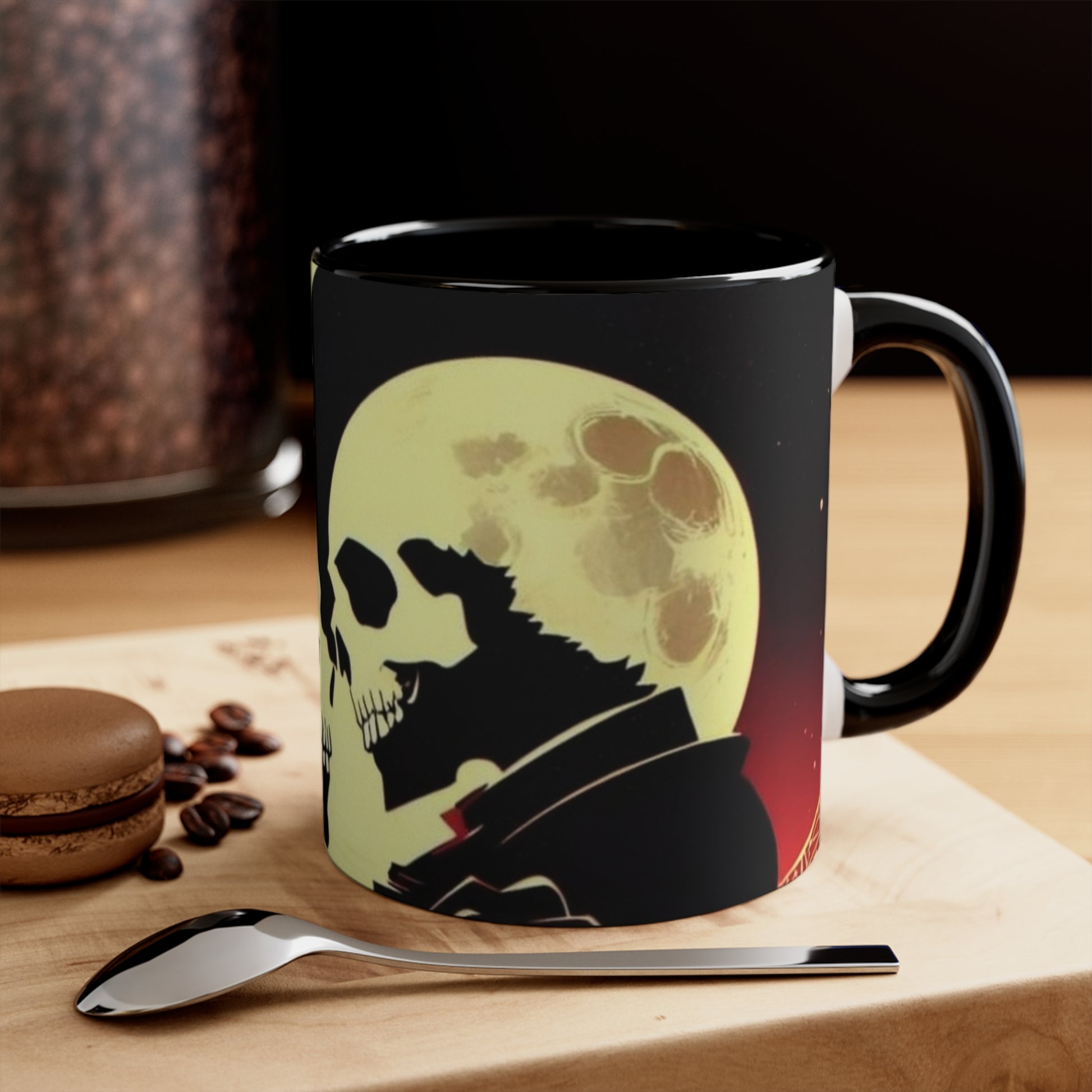 Skully Lovers - Accent Mugs Printify