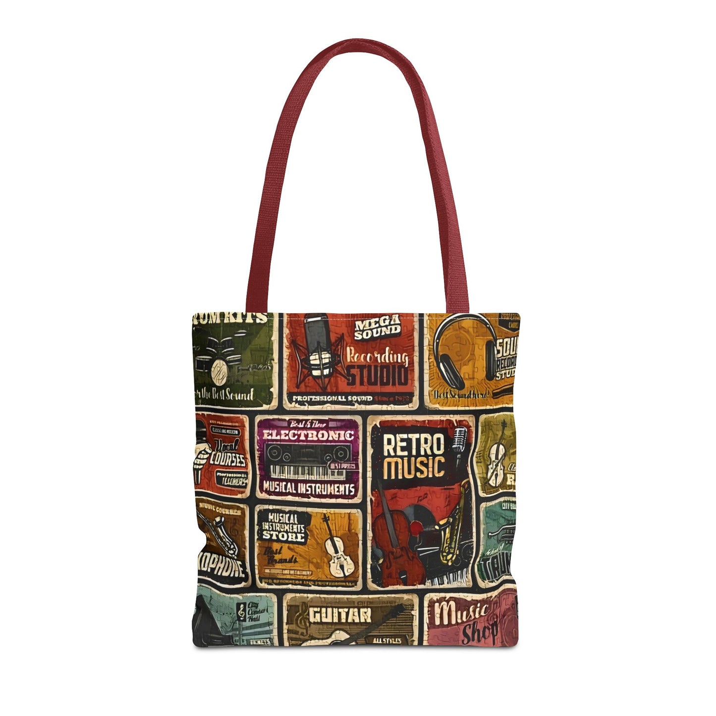 Retro Music - Tote Bag (AOP) - Rock n Royalty Designs