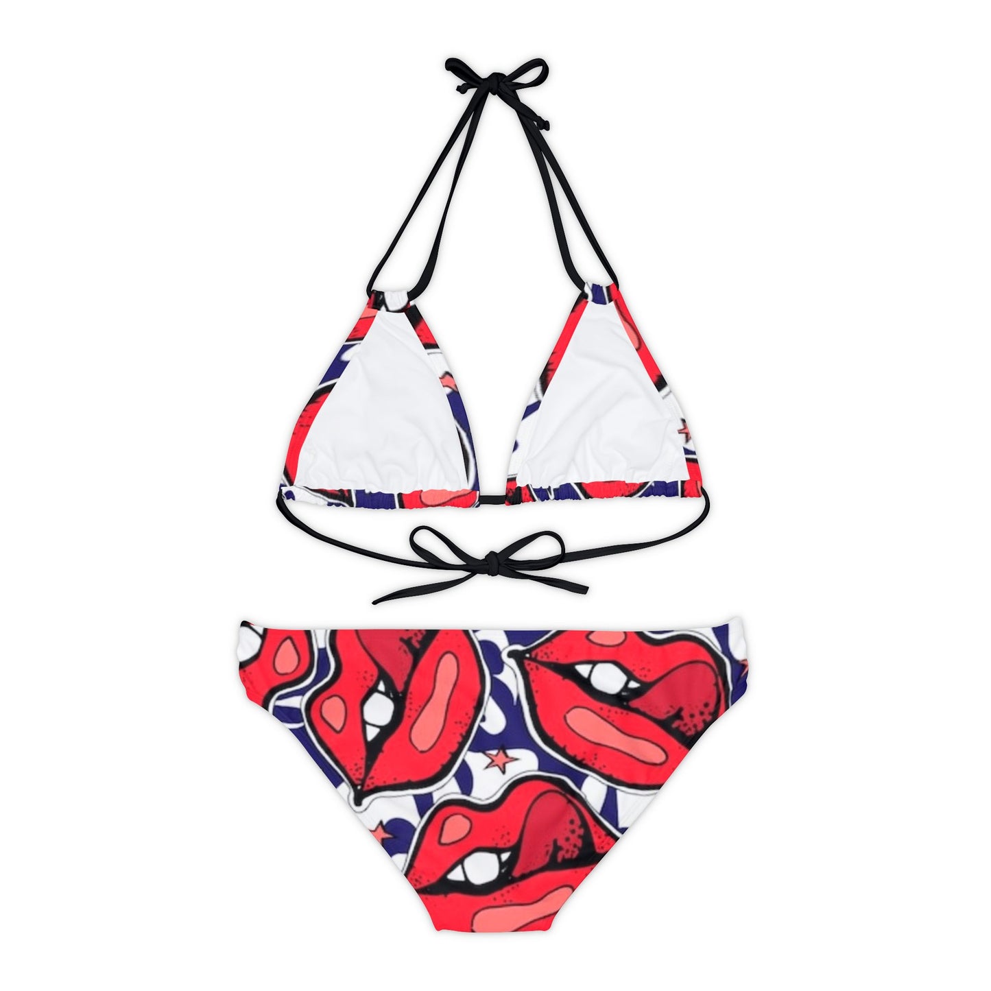 Strappy Bikini Set (AOP) - Rock n Royalty Designs