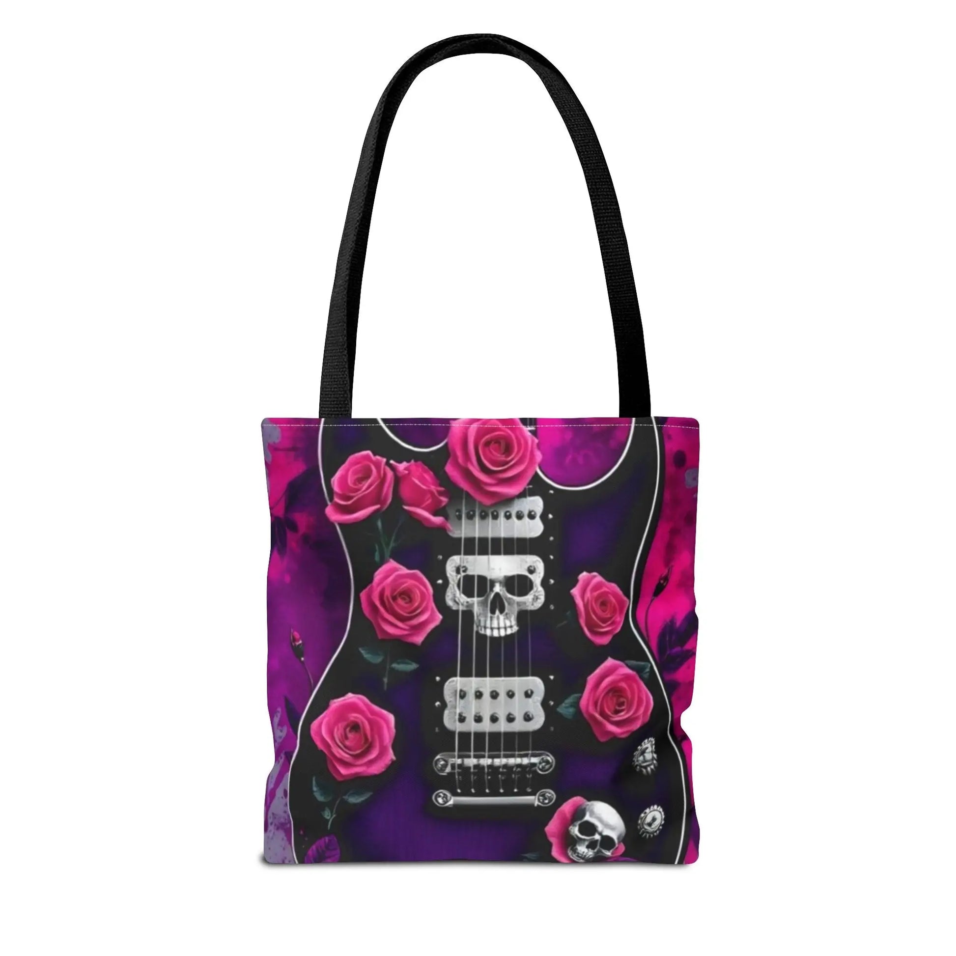 PurpleGuitar Skull Tote Bag (AOP) - Rock n Royalty Designs