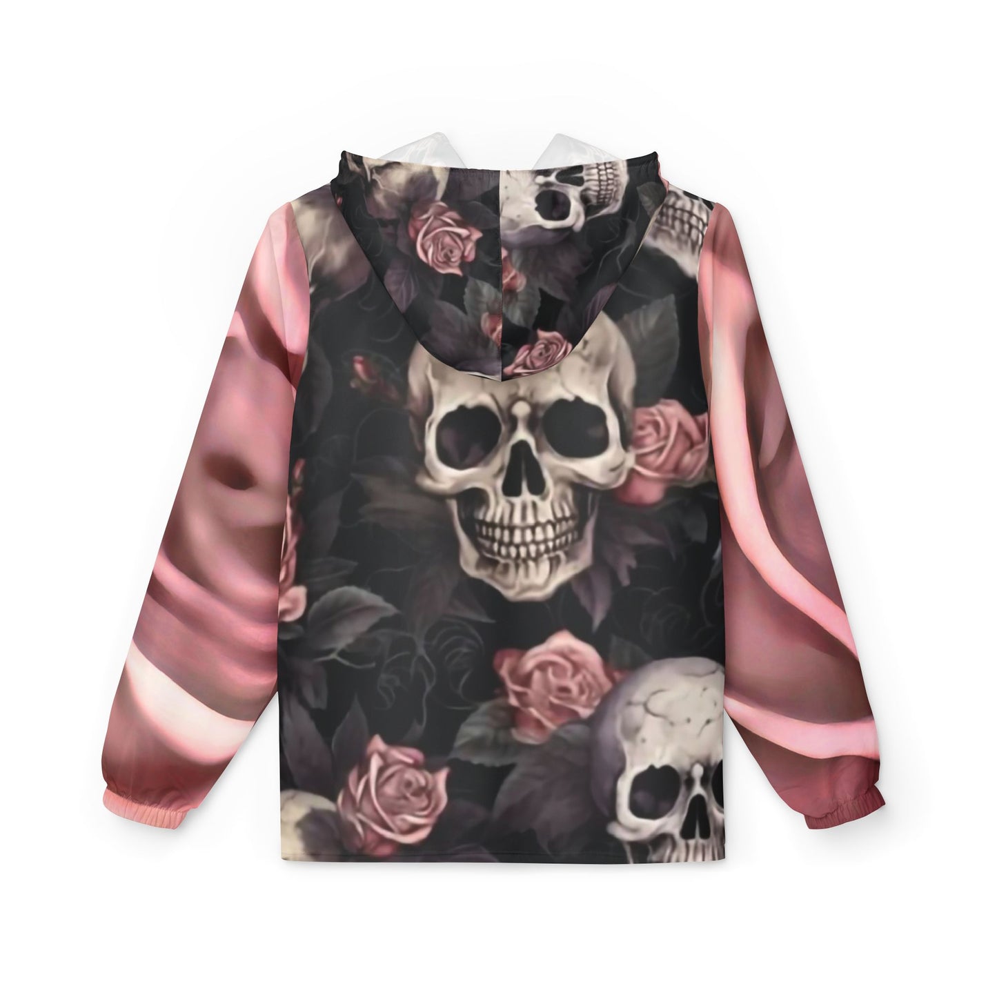 Pink Skull Windbreaker Jacket (AOP) - Rock n Royalty Designs