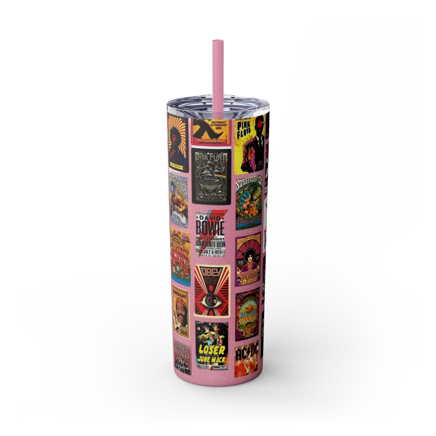 Classic Rock - Skinny Tumbler with Straw, 20oz - Rock n Royalty Designs