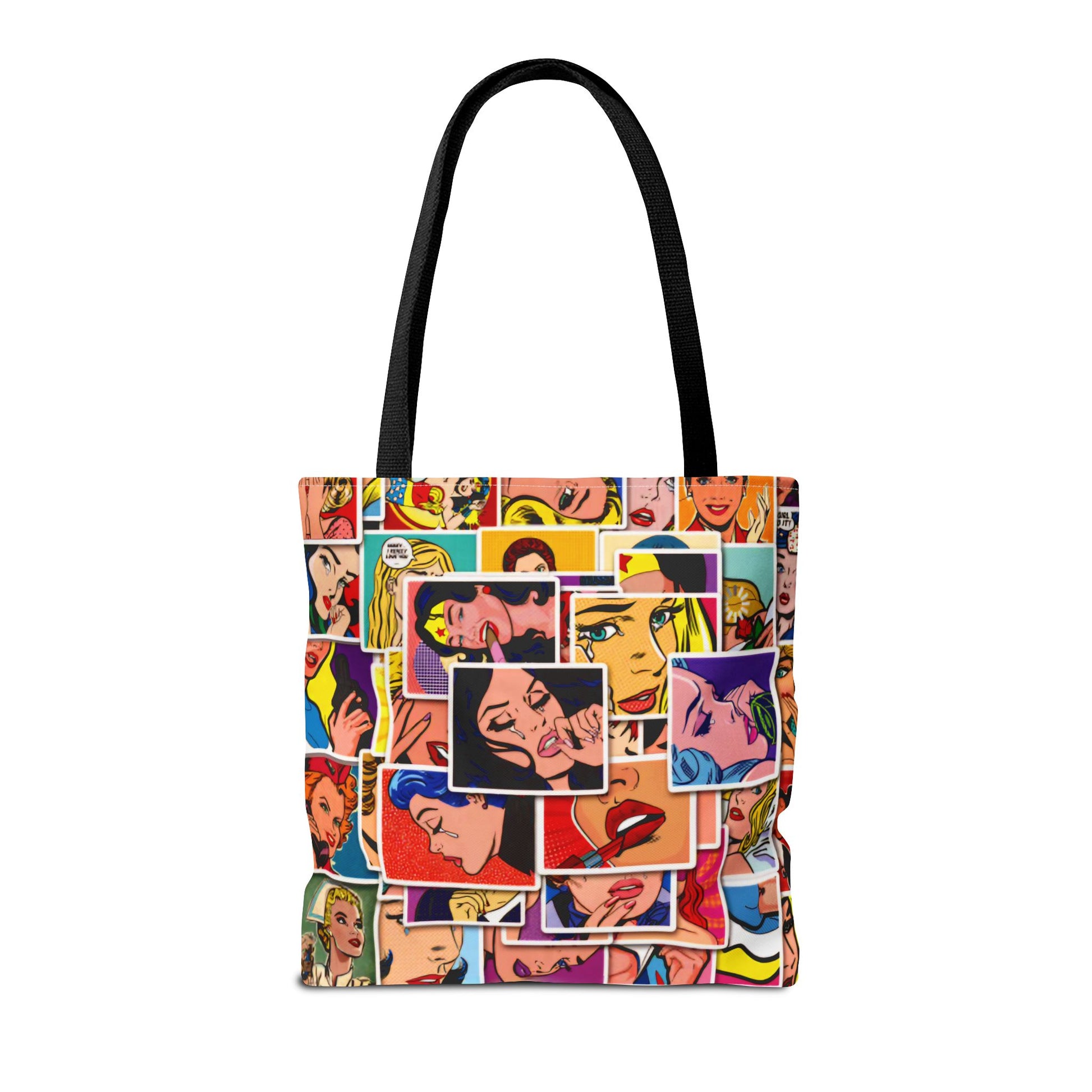 Modern Woman Comic Style - Tote Bag (AOP) - Rock n Royalty Designs