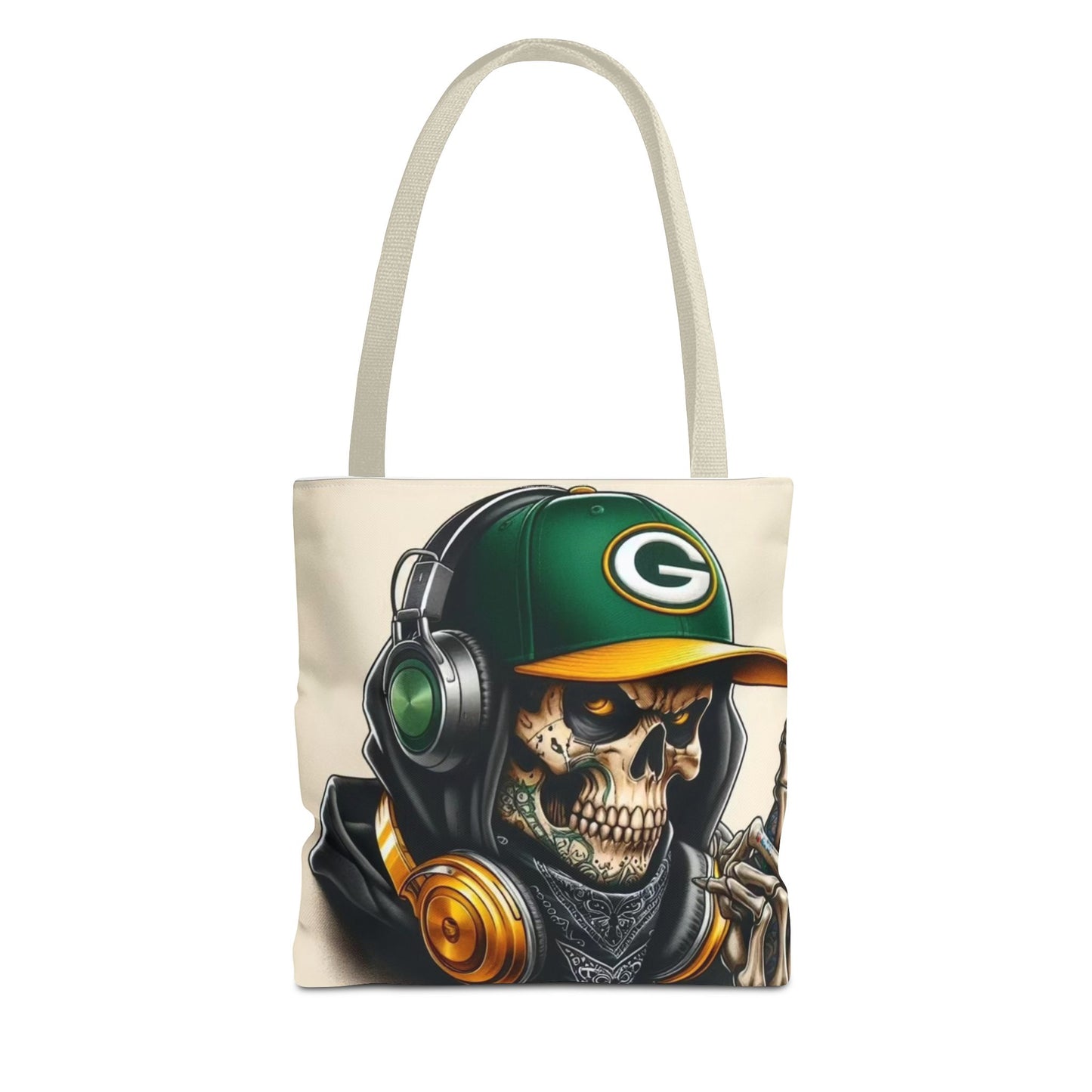 Green Bay Packers Skull Tote Bag Printify