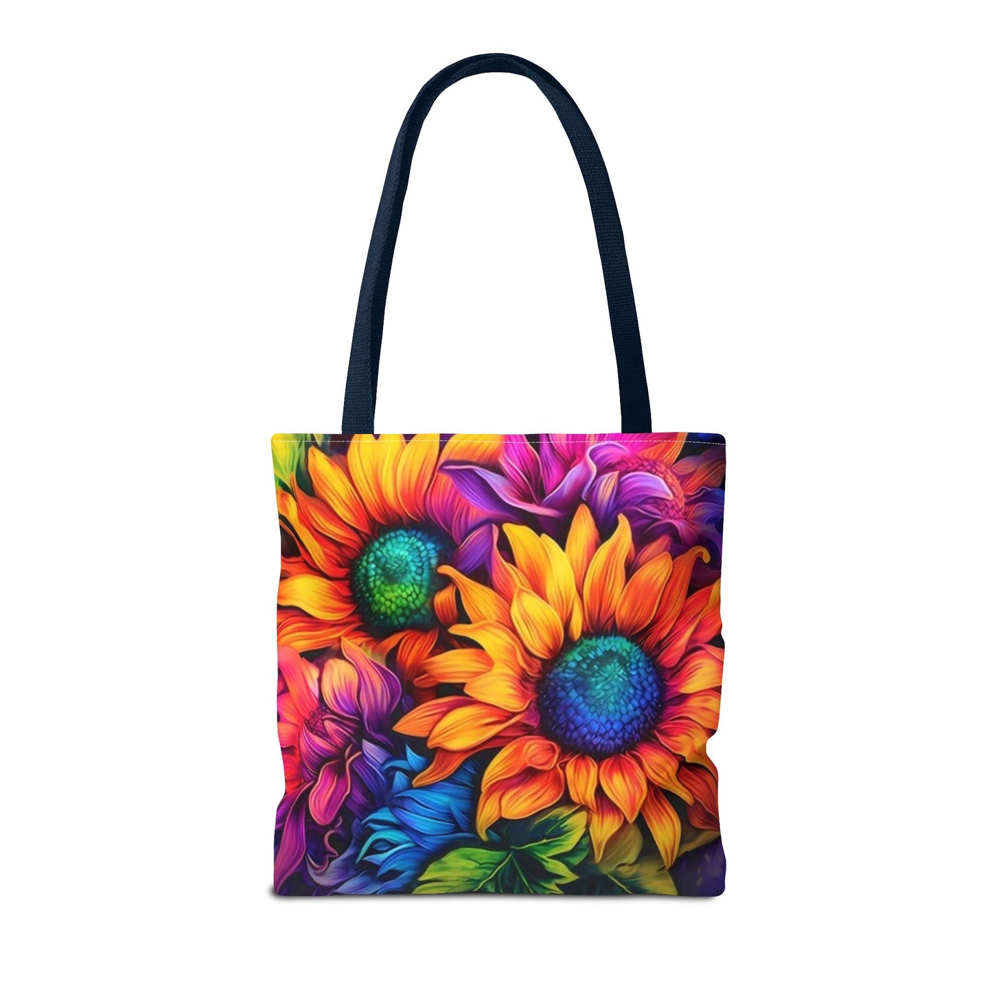 THREE BRIGHT FLOWER DESIGNS - Tote Bag (AOP) - Rock n Royalty Designs