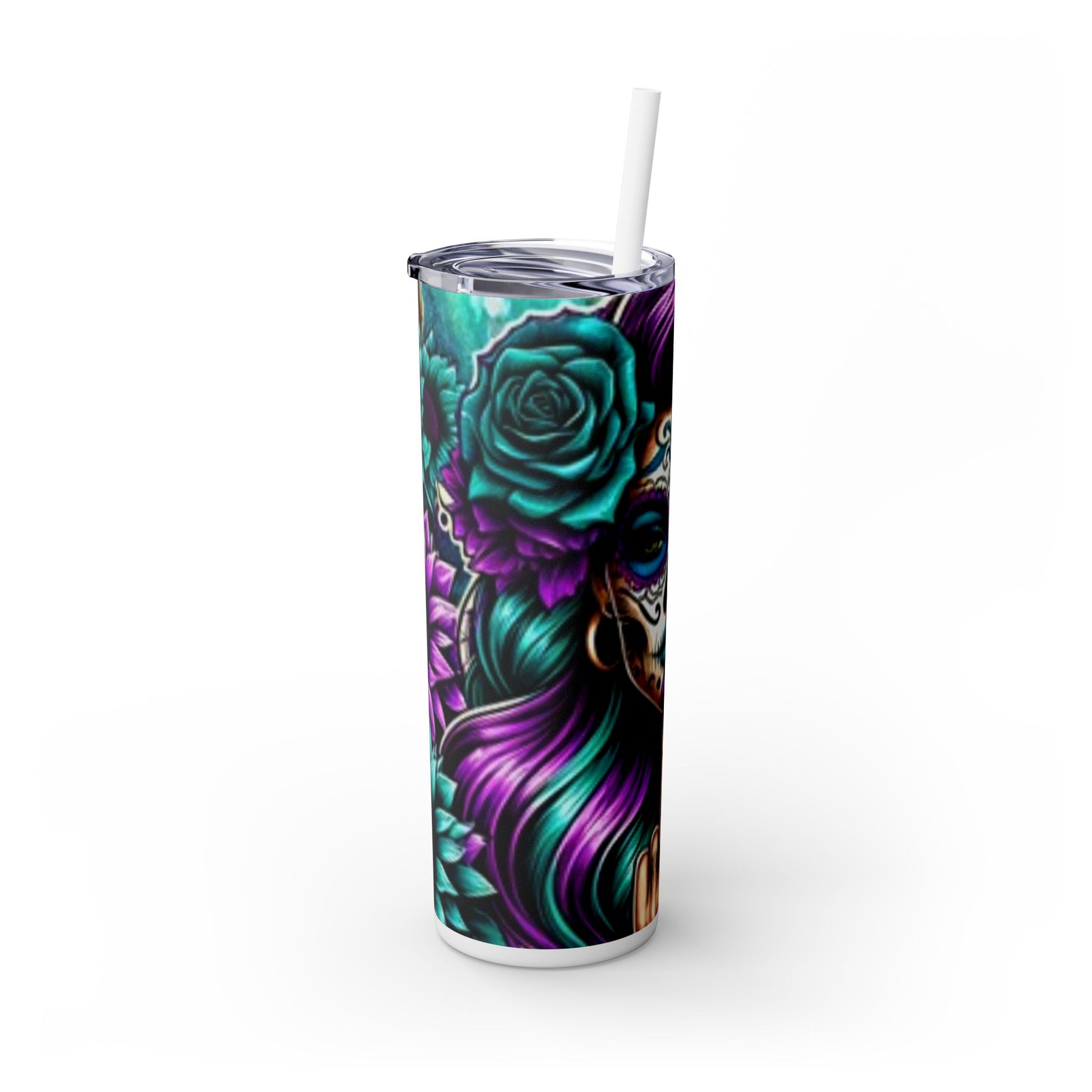 Skinny Tumbler with Straw, 20oz - Rock n Royalty Designs