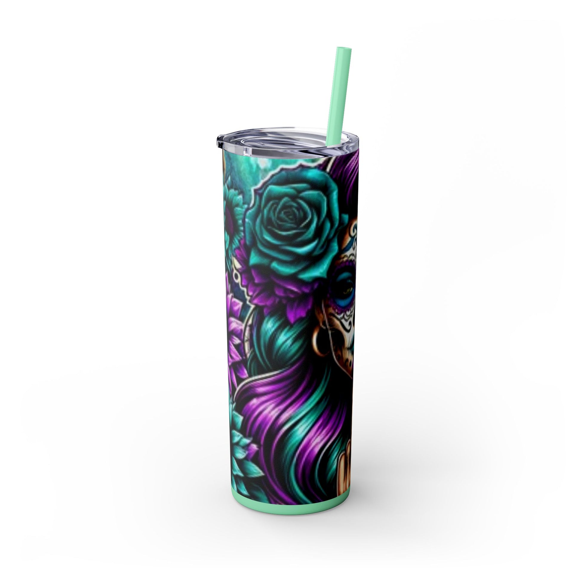 Skinny Tumbler with Straw, 20oz - Rock n Royalty Designs