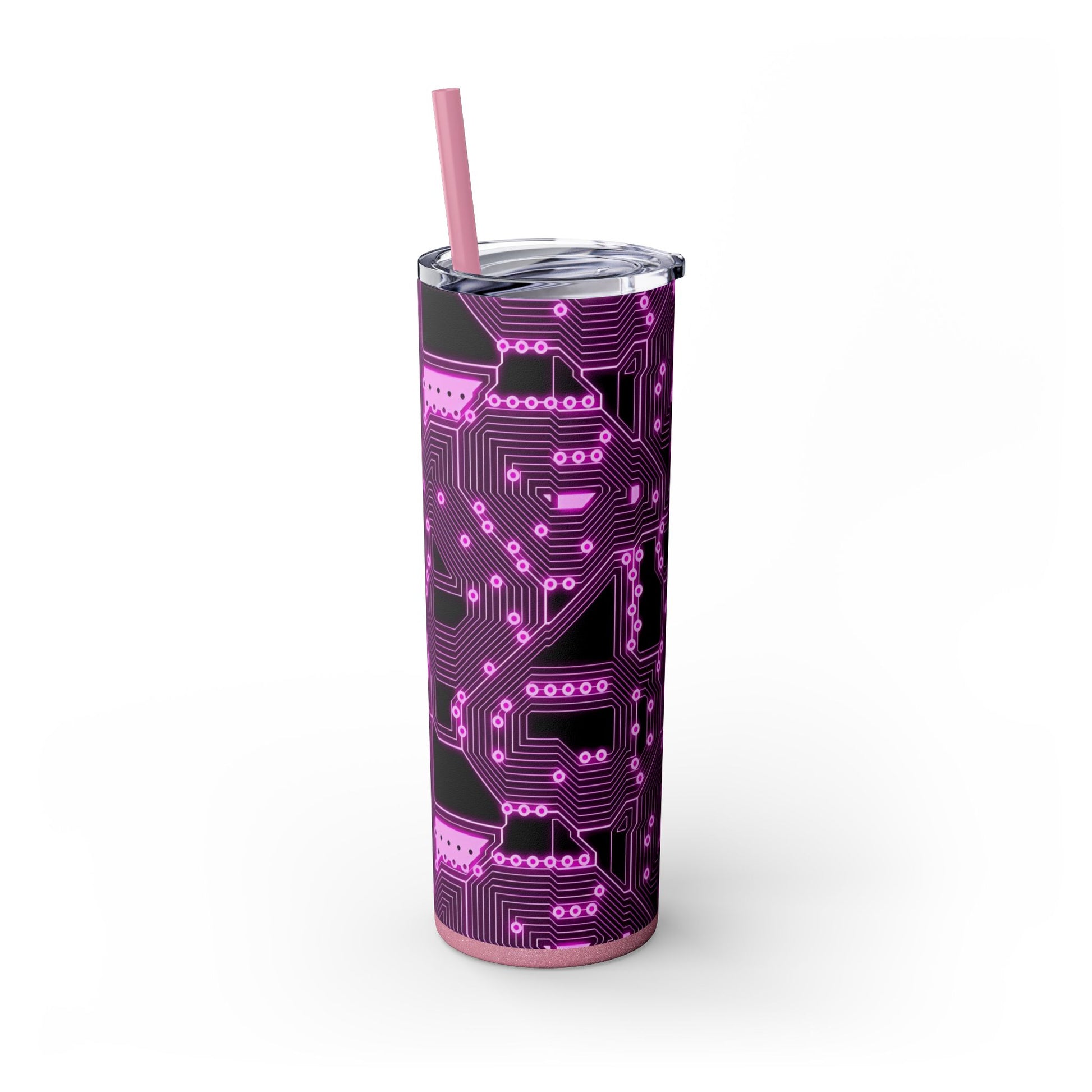 "Tech Pink Circuit Board Tumbler" Printify