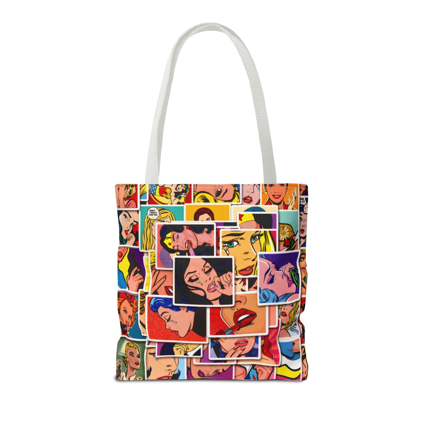 Modern Woman Comic Style - Tote Bag (AOP) - Rock n Royalty Designs