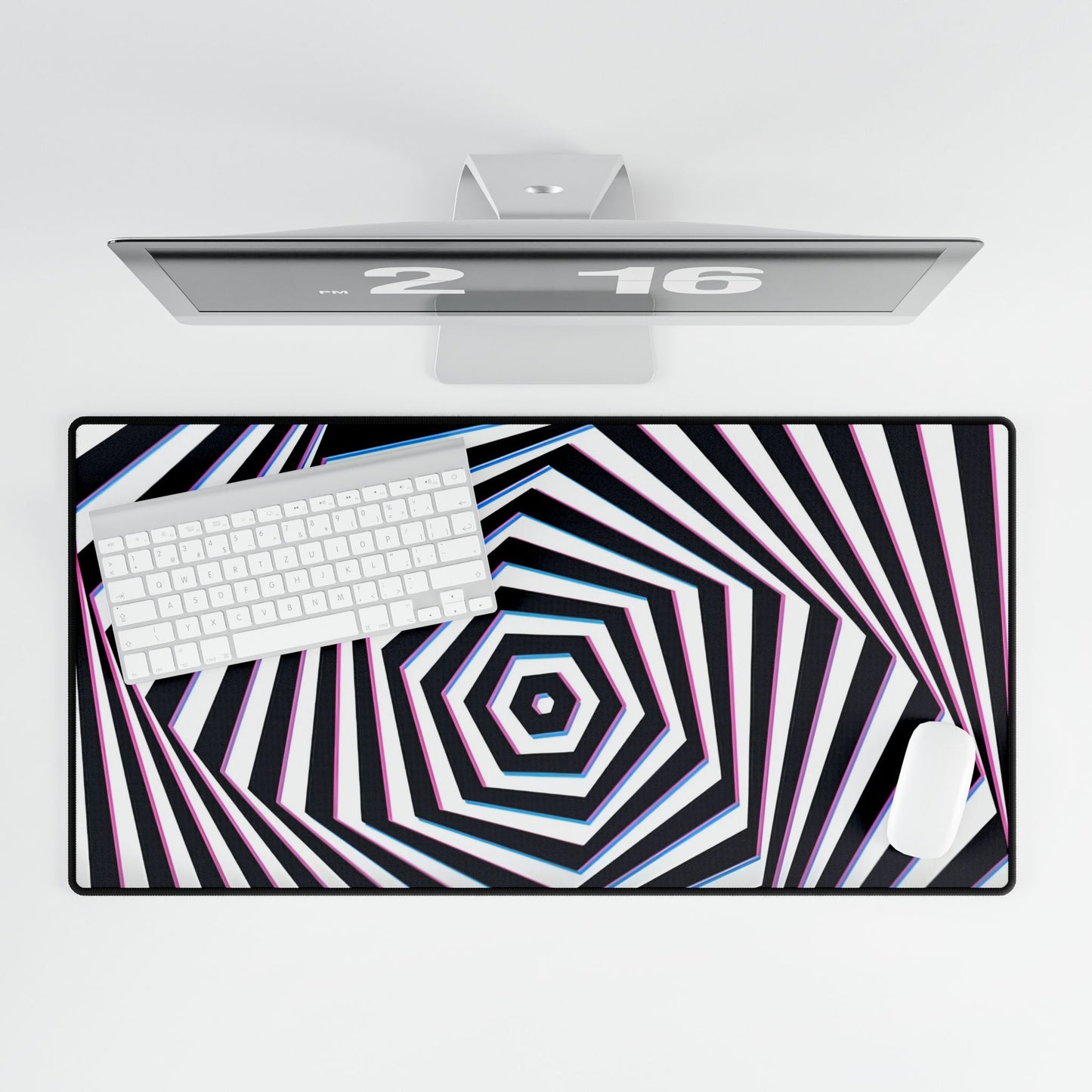 BLK WHT ZOOM- Desk Mats - Rock n Royalty Designs