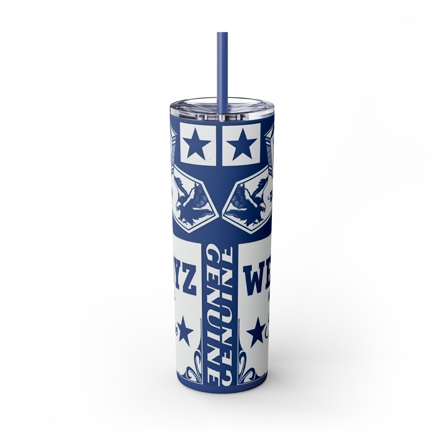 WE DEM BOYS - Skinny Tumbler with Straw, 20oz Printify