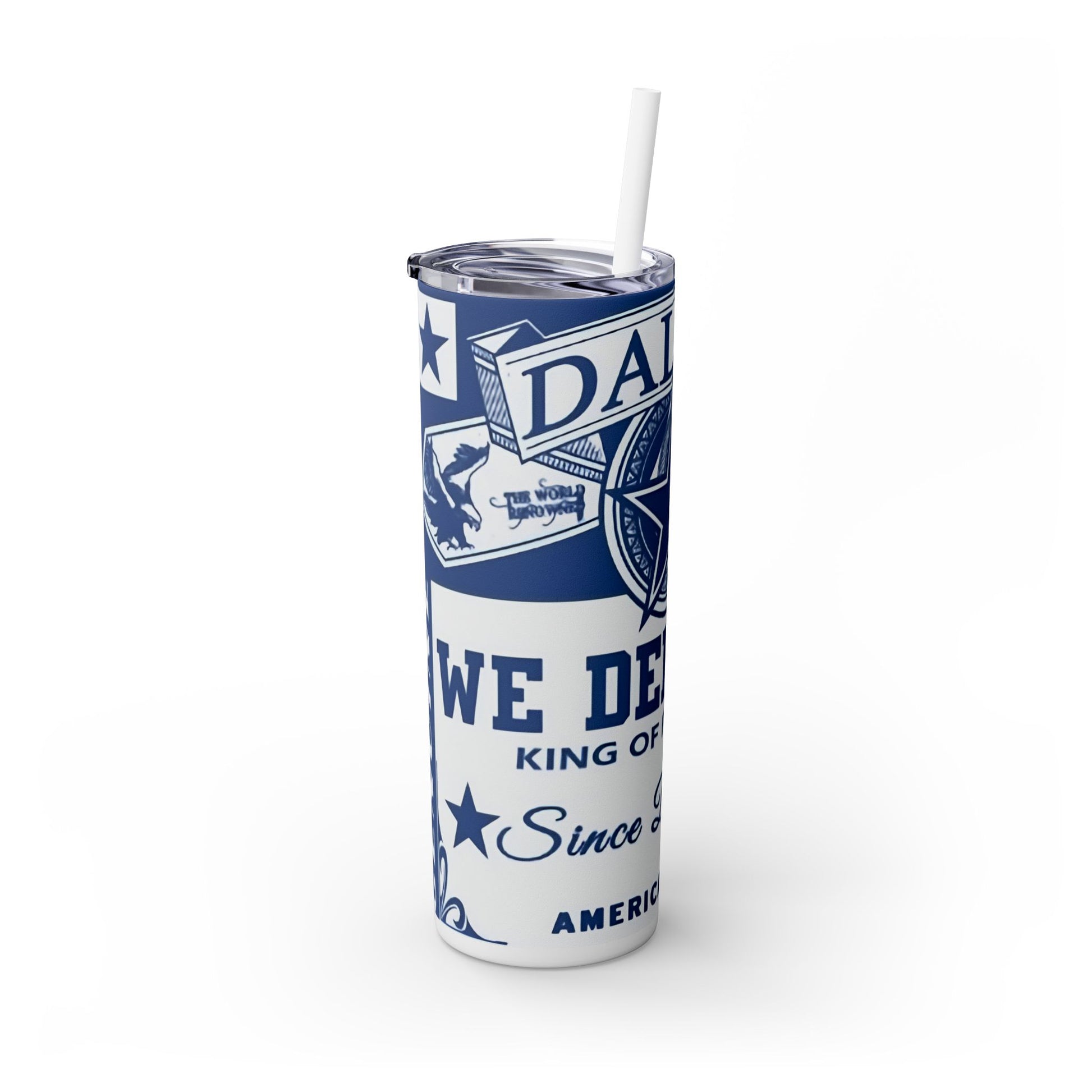 WE DEM BOYS - Skinny Tumbler with Straw, 20oz Printify