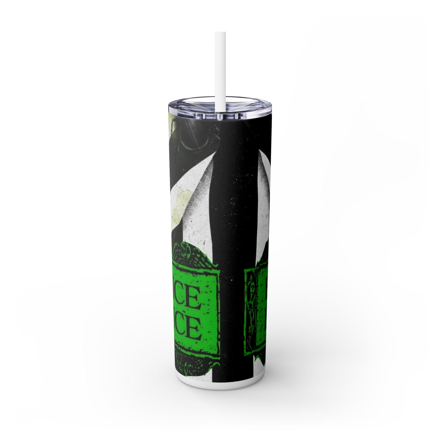 BEETLEJUICE BEETLEJUICE - Skinny Tumbler with Straw, 20oz - Rock n Royalty Designs