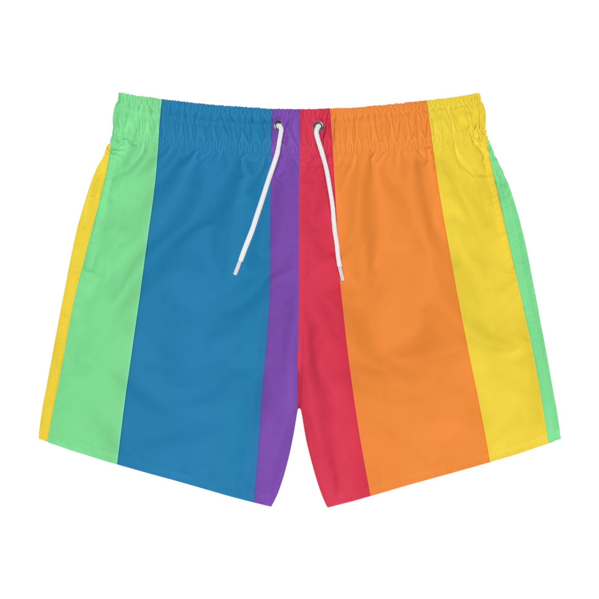 RAINBOW - Swim Trunks (AOP) - Rock n Royalty Designs