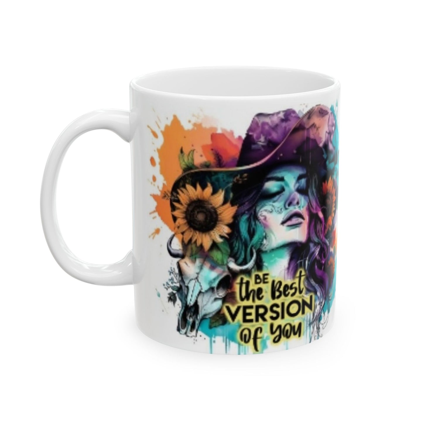 COW GIRL Ceramic Mug, (11oz) - Rock n Royalty Designs