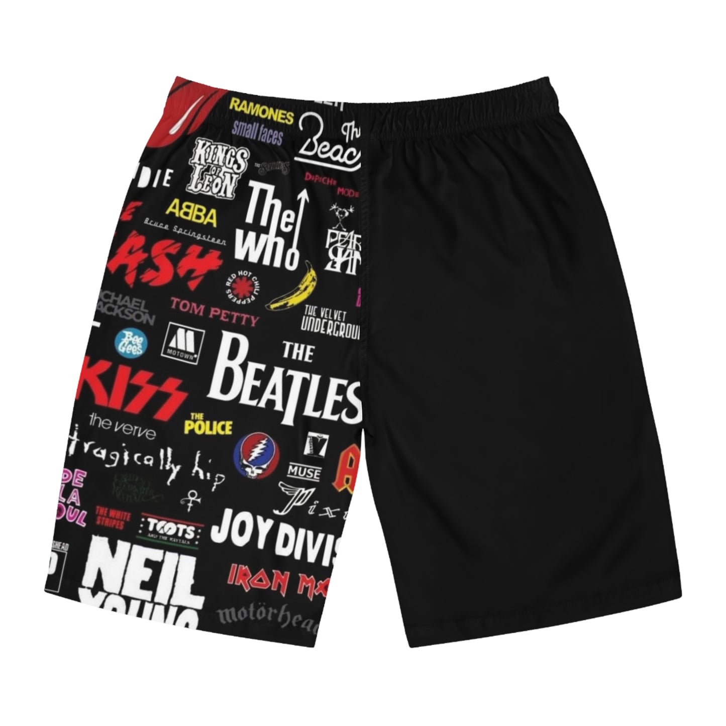 TATTOO STU FRONT BLK BACK - Men's Board Shorts (AOP) - Rock n Royalty Designs