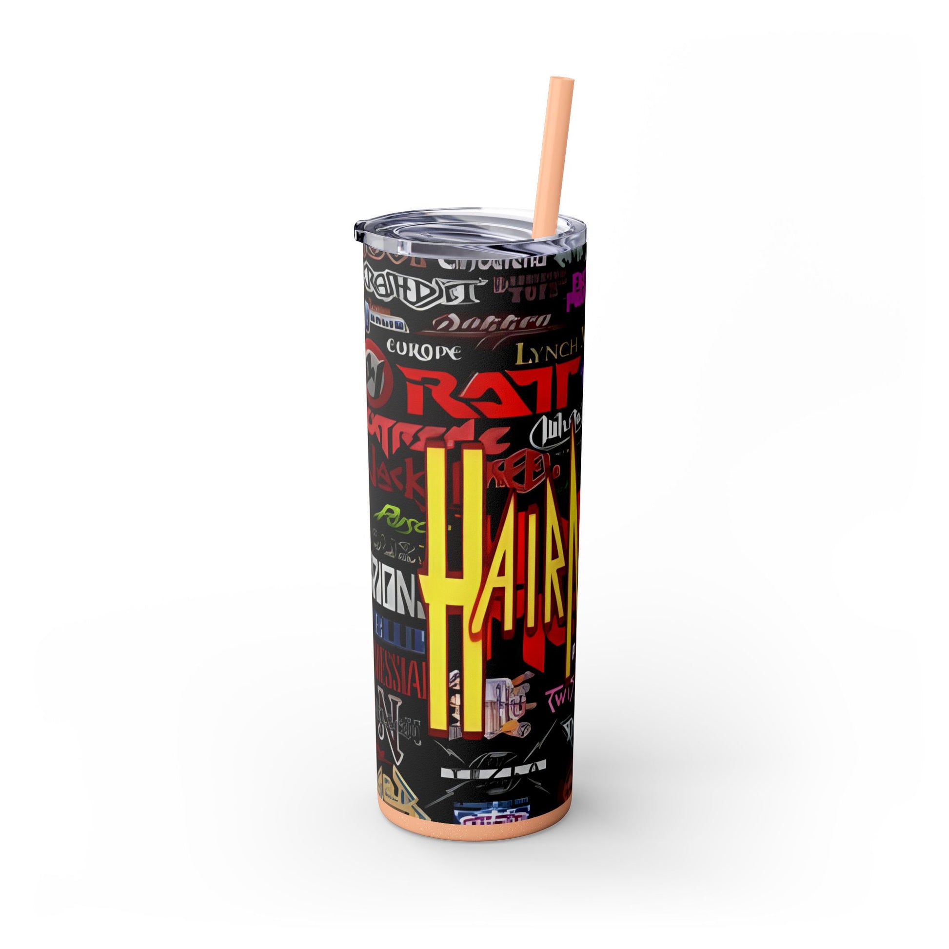 Hair Mania - Skinny Tumbler with Straw, 20oz - Rock n Royalty Designs