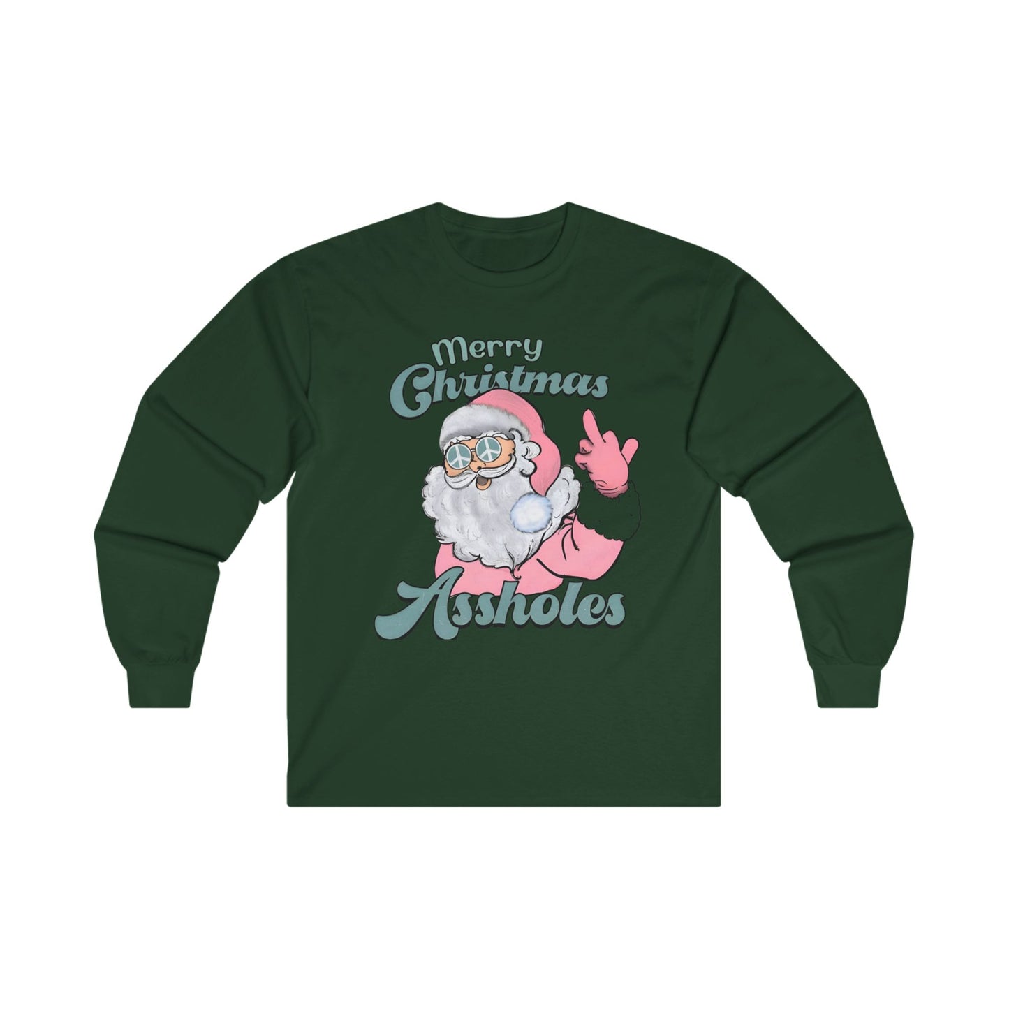 Merry Christmas A-Holes - Long Sleeve Tee Printify