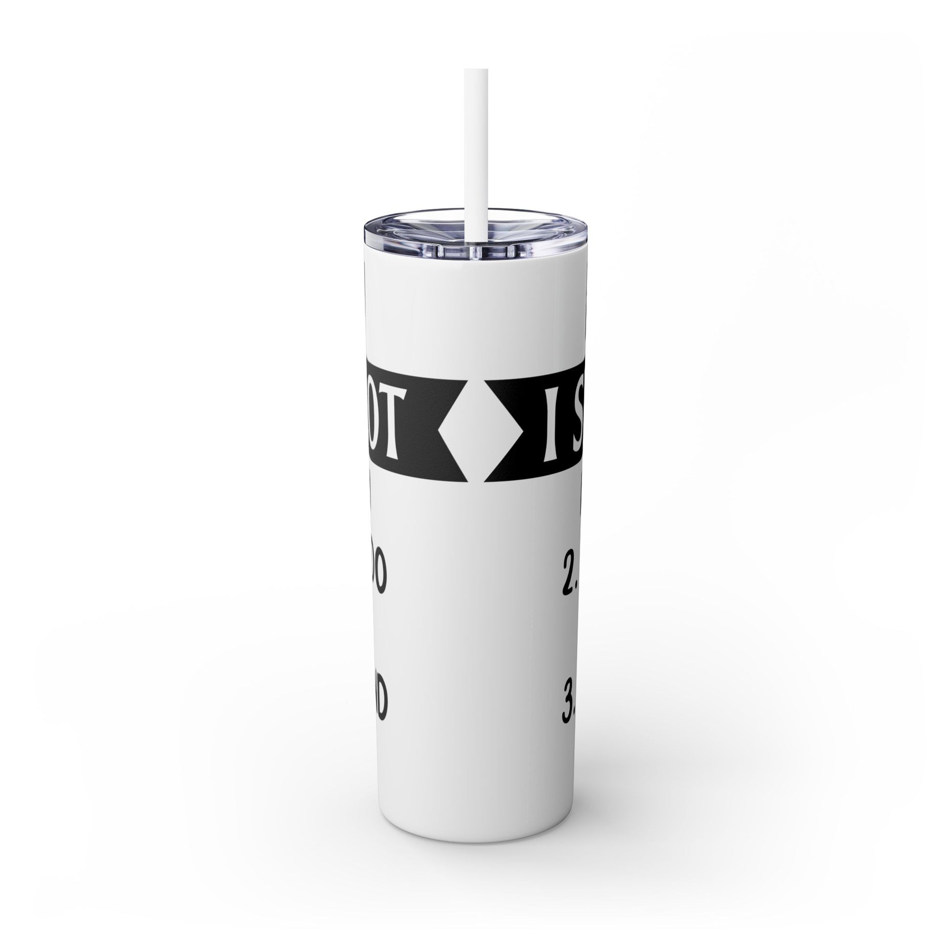 I SWEAR A LOT - Skinny Tumbler with Straw, 20oz Printify