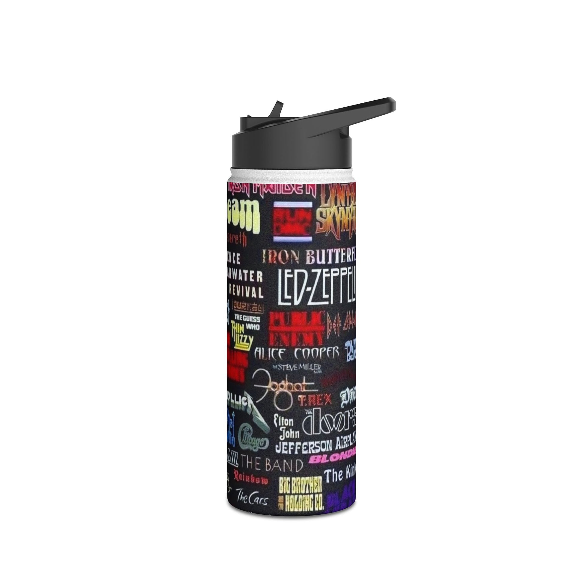 Stainless Steel Water Bottle, Standard Lid - Rock n Royalty Designs