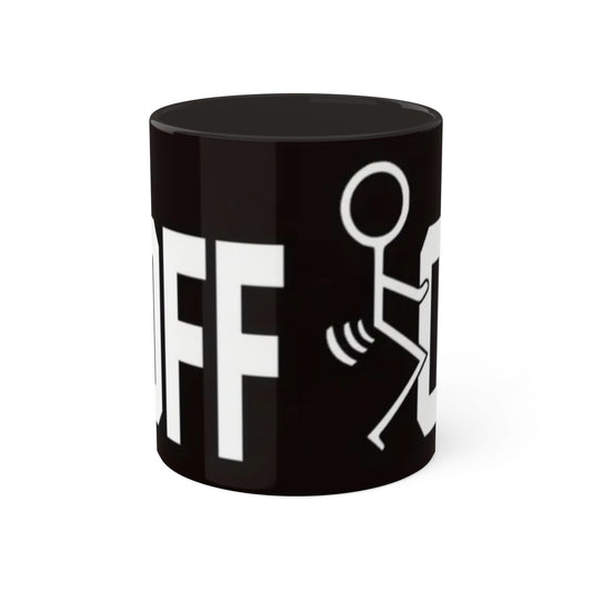 F OFF. -  Black or Red inside lining -  Mugs, 11oz Printify