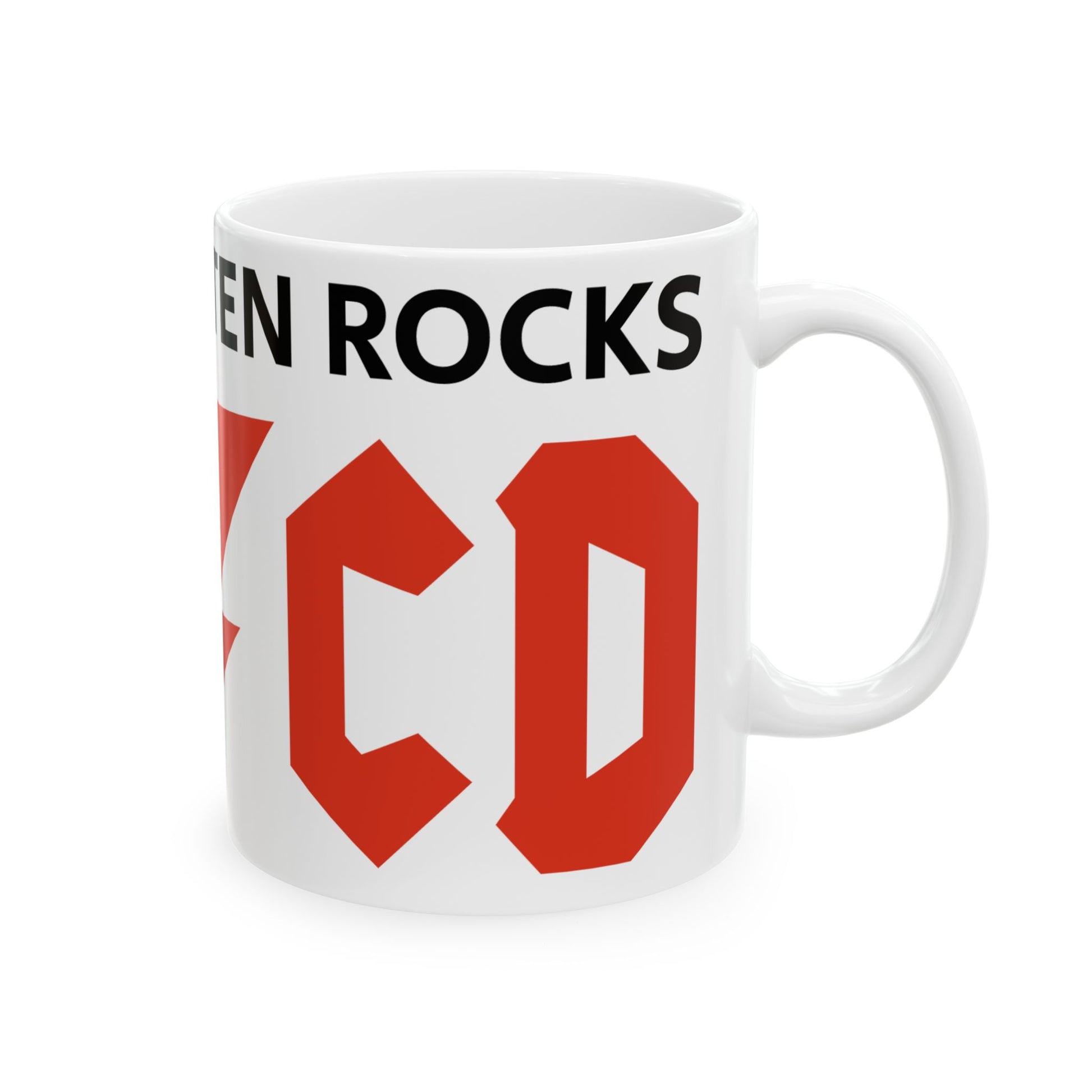 AB/CD - Ceramic Mug, (11oz) - Rock n Royalty Designs