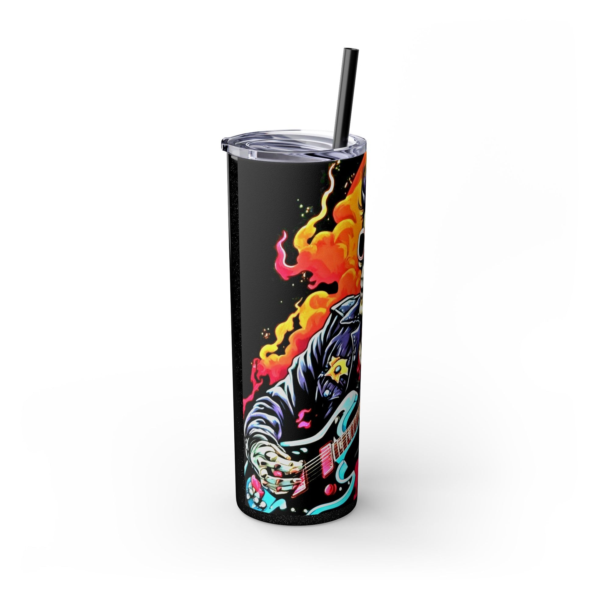 ROCKMAN Skinny Tumbler with Straw, 20oz Printify