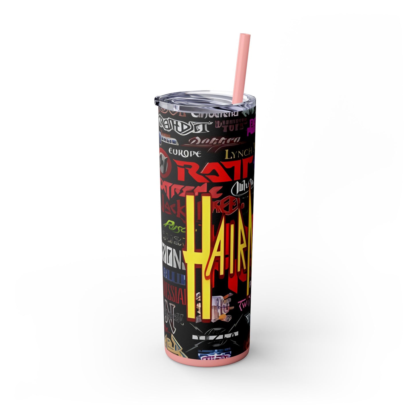 Hair Mania - Skinny Tumbler with Straw, 20oz - Rock n Royalty Designs