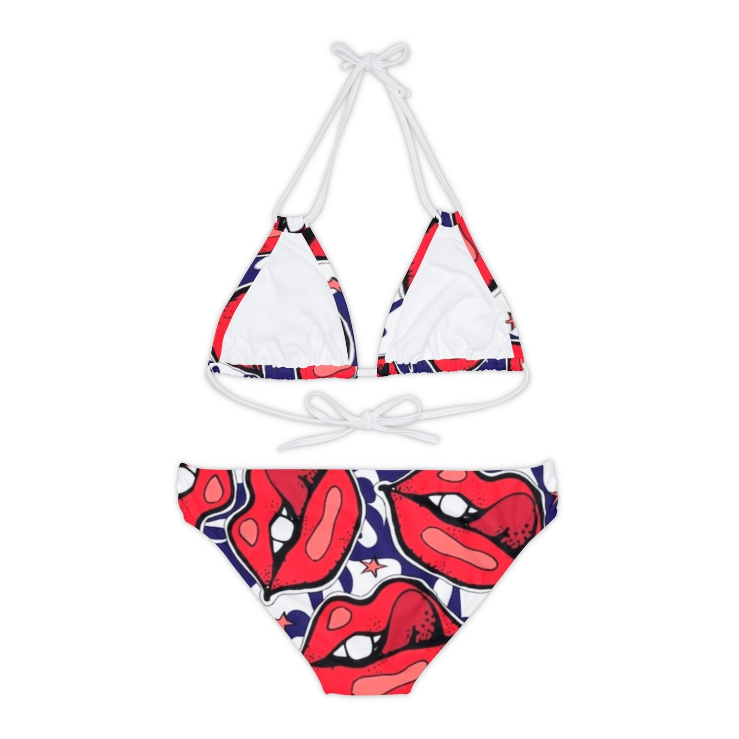 Strappy Bikini Set (AOP) - Rock n Royalty Designs