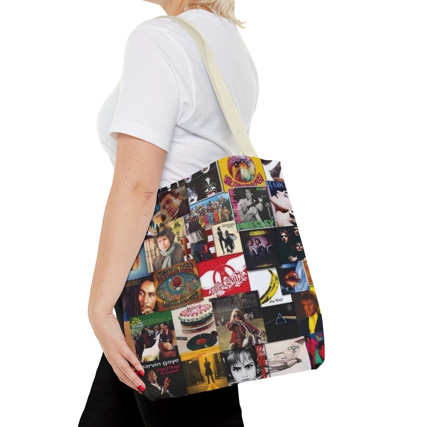 Rock n Roll Tote Bag Printify