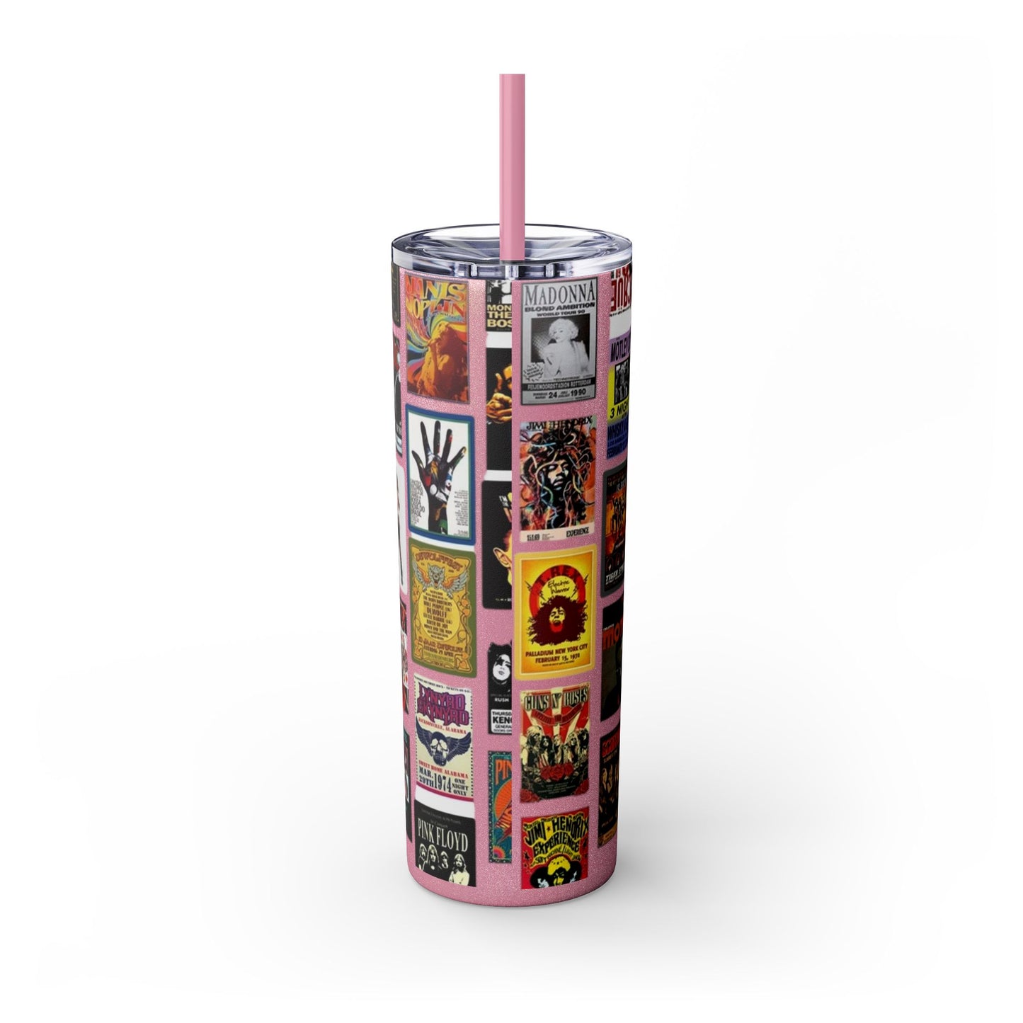 Classic Rock - Skinny Tumbler with Straw, 20oz - Rock n Royalty Designs