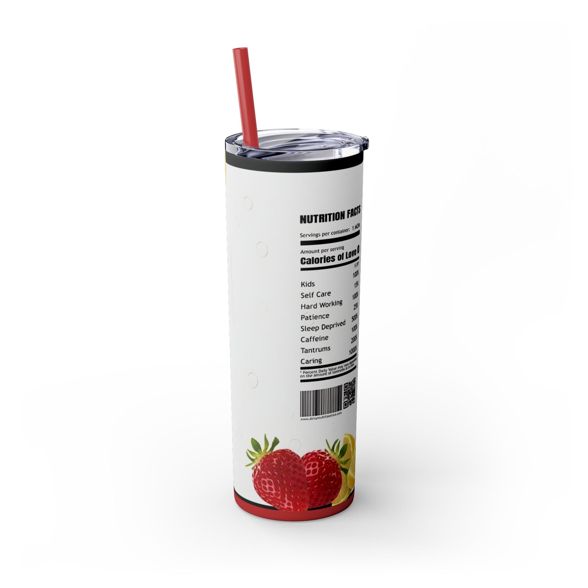 TRULY Skinny Tumbler with Straw, 20oz - Rock n Royalty Designs