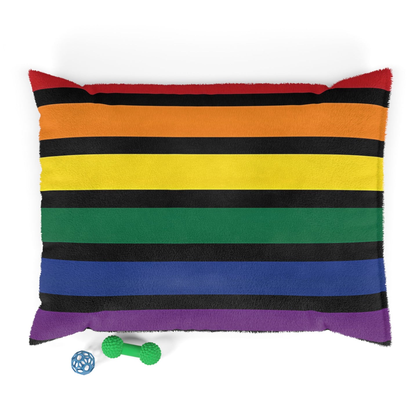 RAINBOW STRIPED PET BED - 3 SIZES - Pet Bed Printify