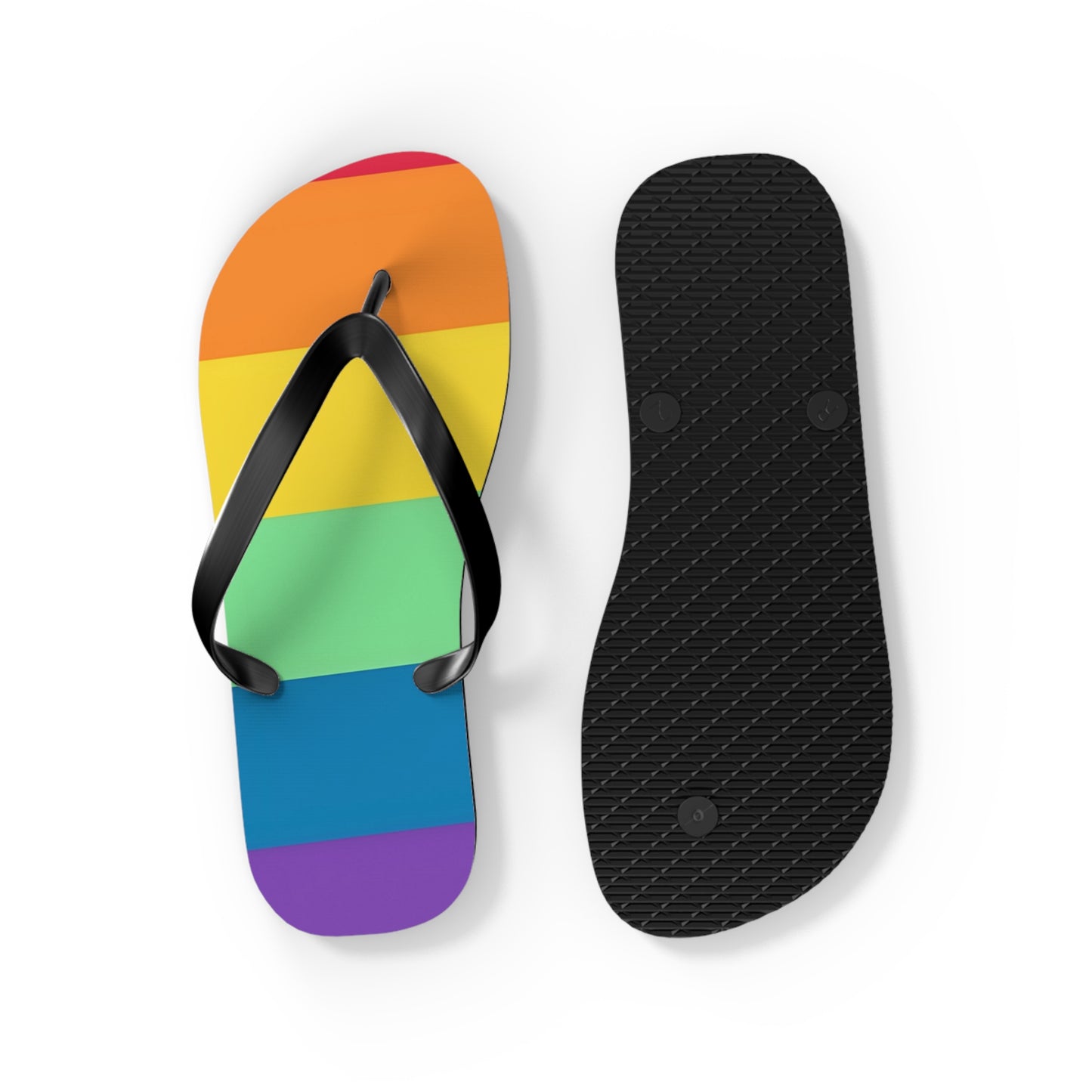 RAINBOW - Flip Flops - Rock n Royalty Designs