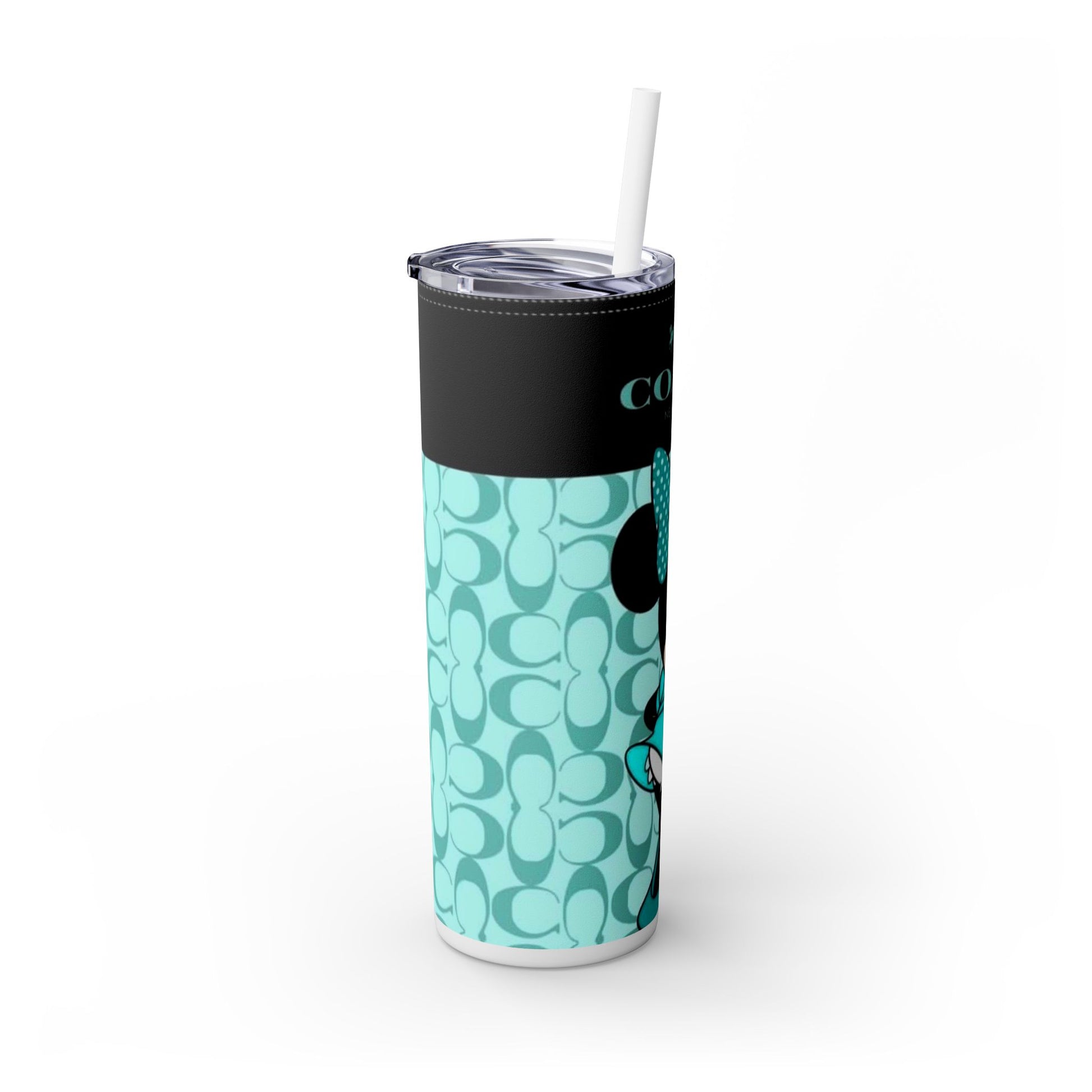 Minnie Coach Skinny Tumbler with Straw, 20oz Printify