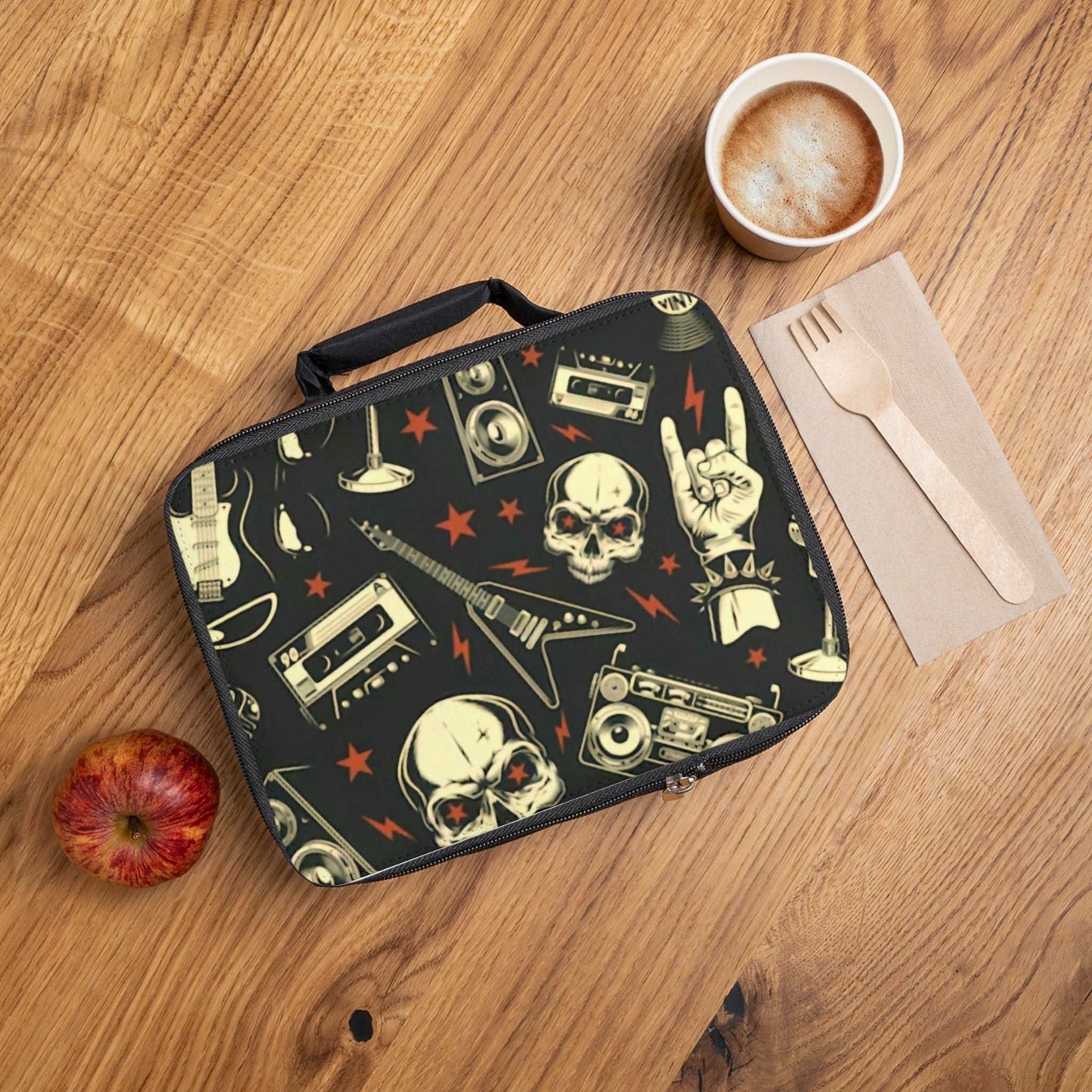 Black Rock n Roll Lunch Bag - Rock n Royalty Designs