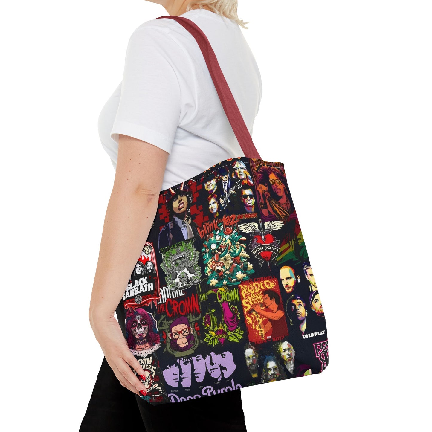 Rocker Band - Tote Bag (AOP) - Rock n Royalty Designs