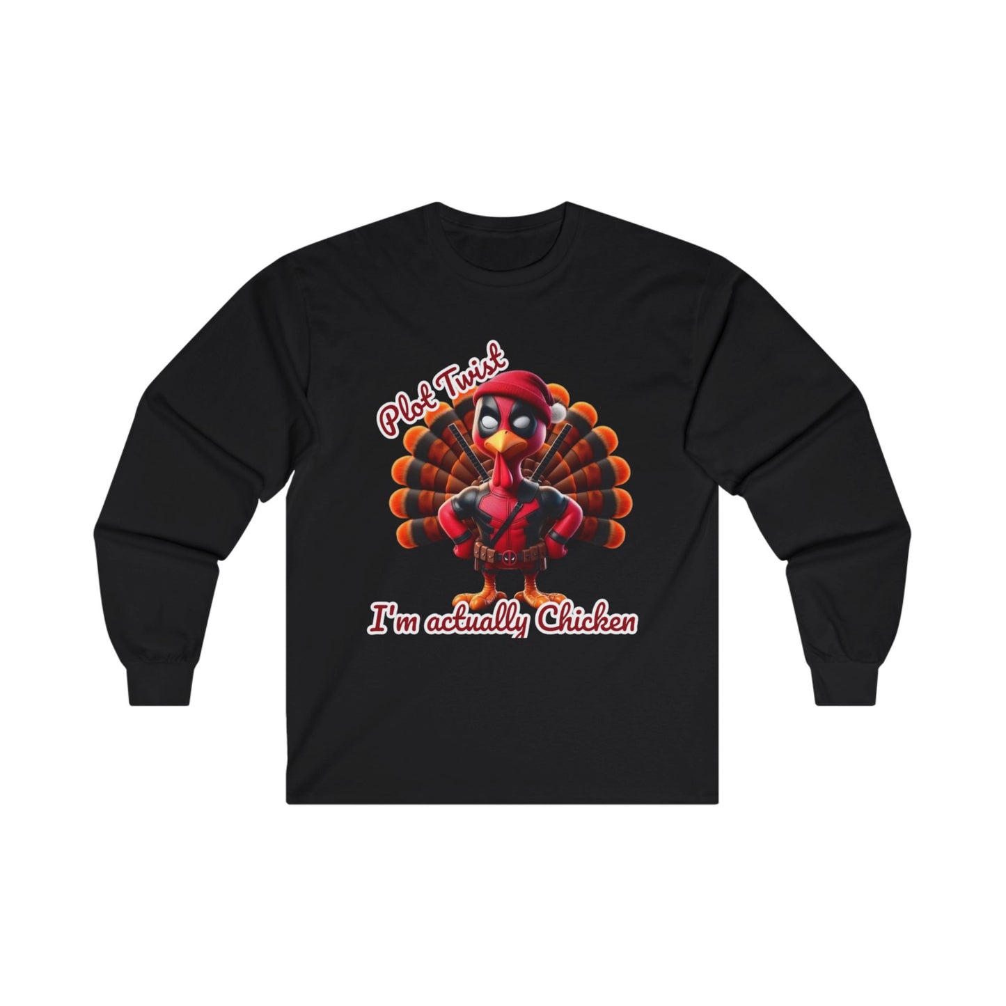 Thanksgiving Long Sleeve Tee - Funny Chicken Lovers Shirt Printify