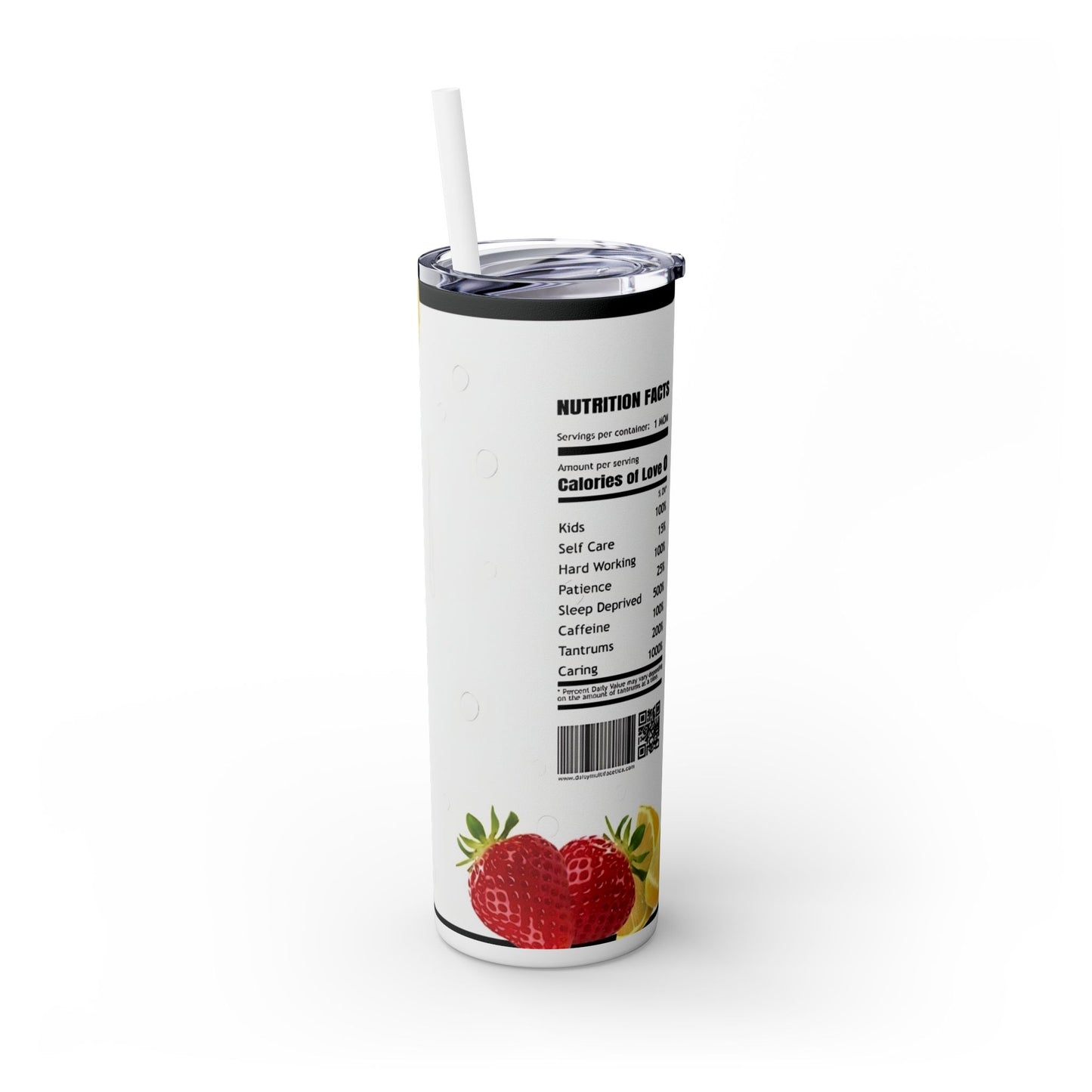 TRULY Skinny Tumbler with Straw, 20oz - Rock n Royalty Designs