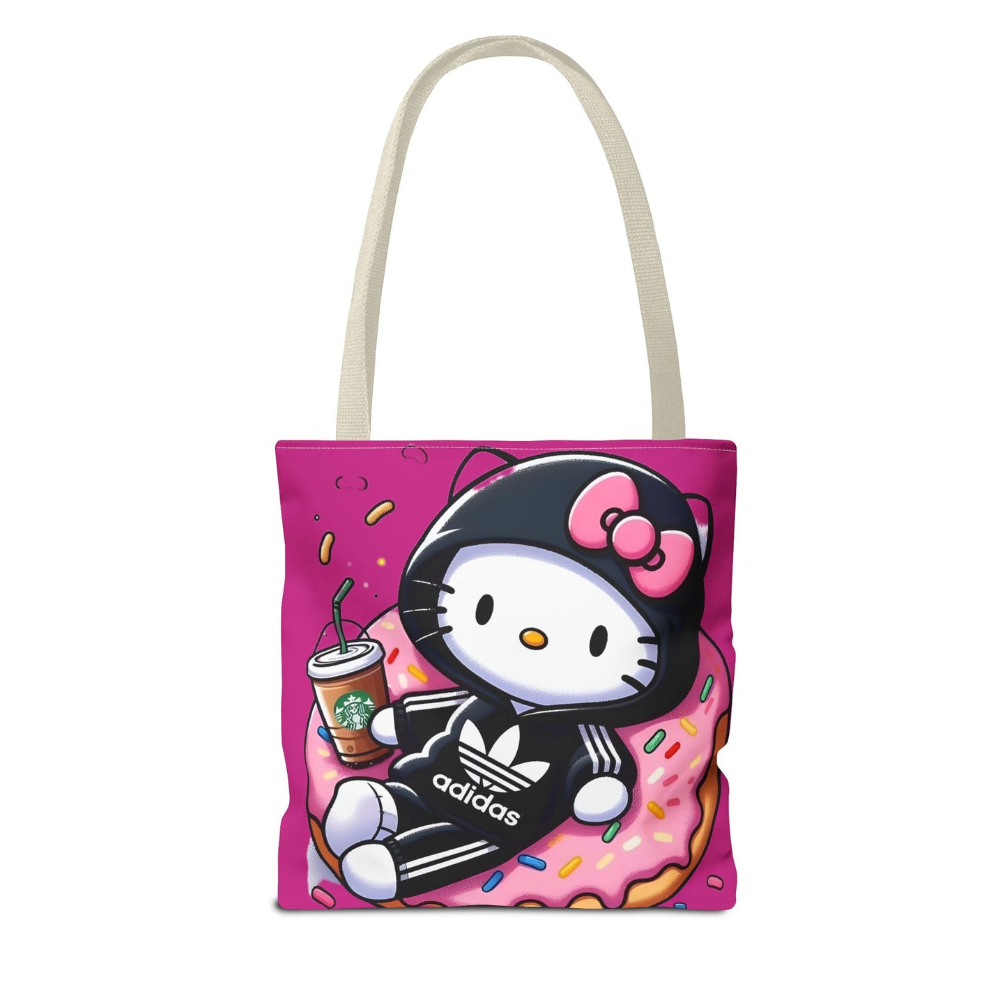 Cute Rocker Kitty Black Tote Bag – Rock n' Royalty Designs Printify