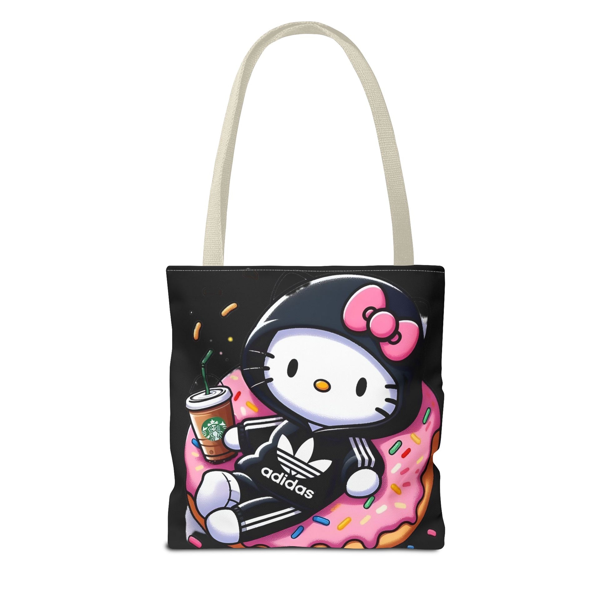 Cute Goth Style Tote Bag | Kawaii Character with Edgy Streetwear Printify