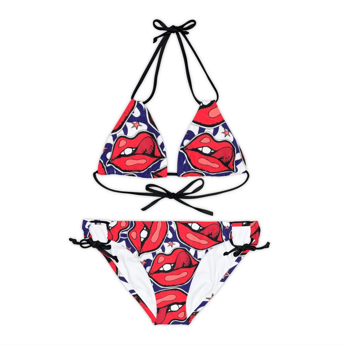 Strappy Bikini Set (AOP) - Rock n Royalty Designs