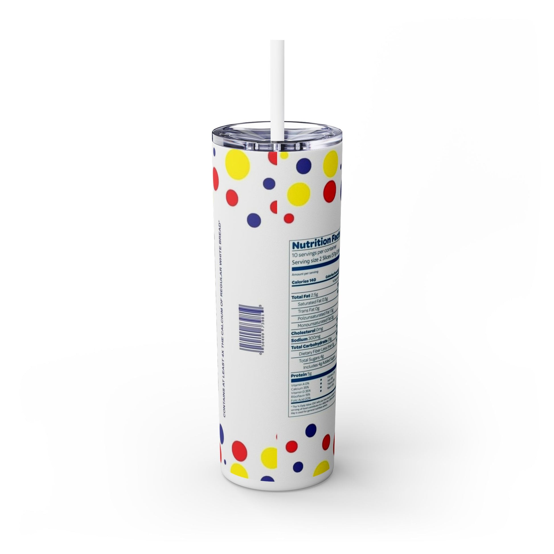 WONDER BREAD 🍞 - Skinny Tumbler with Straw, 20oz - Rock n Royalty Designs