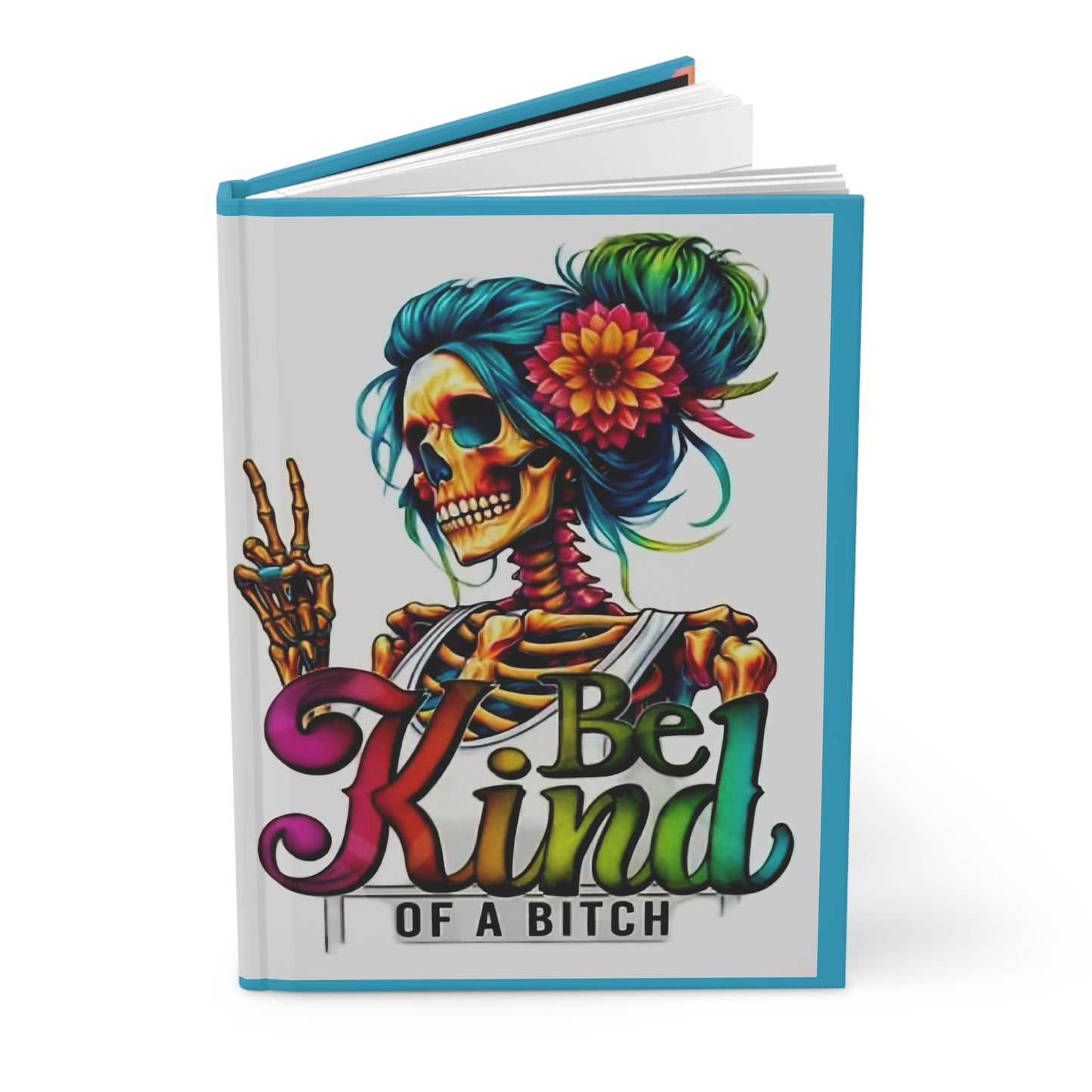 Skeleton Rose Hardcover Journal Matte - Rock n Royalty Designs